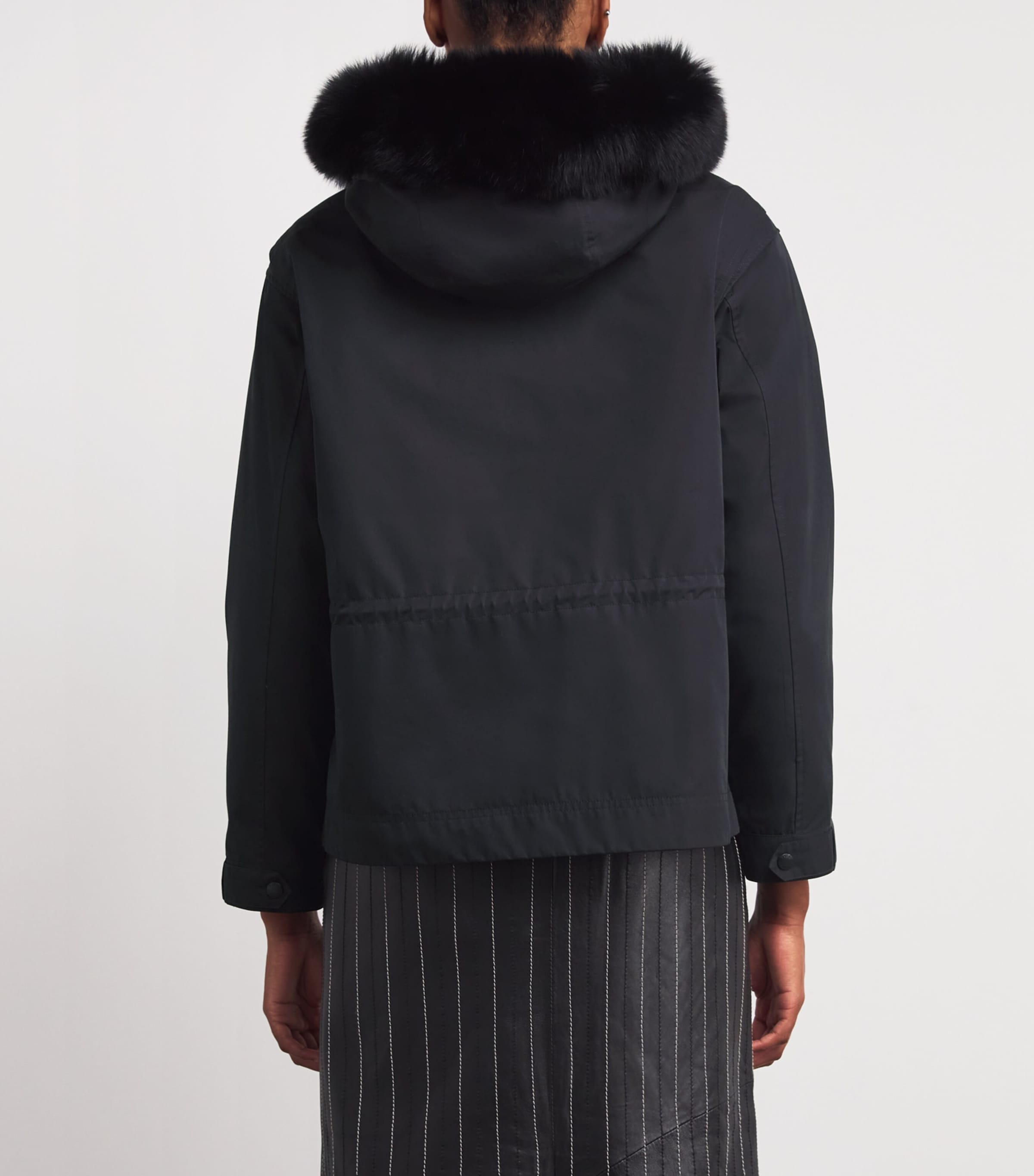 Yves Salomon Womens Waterproof Fur-Trim Parka Coat Image 4