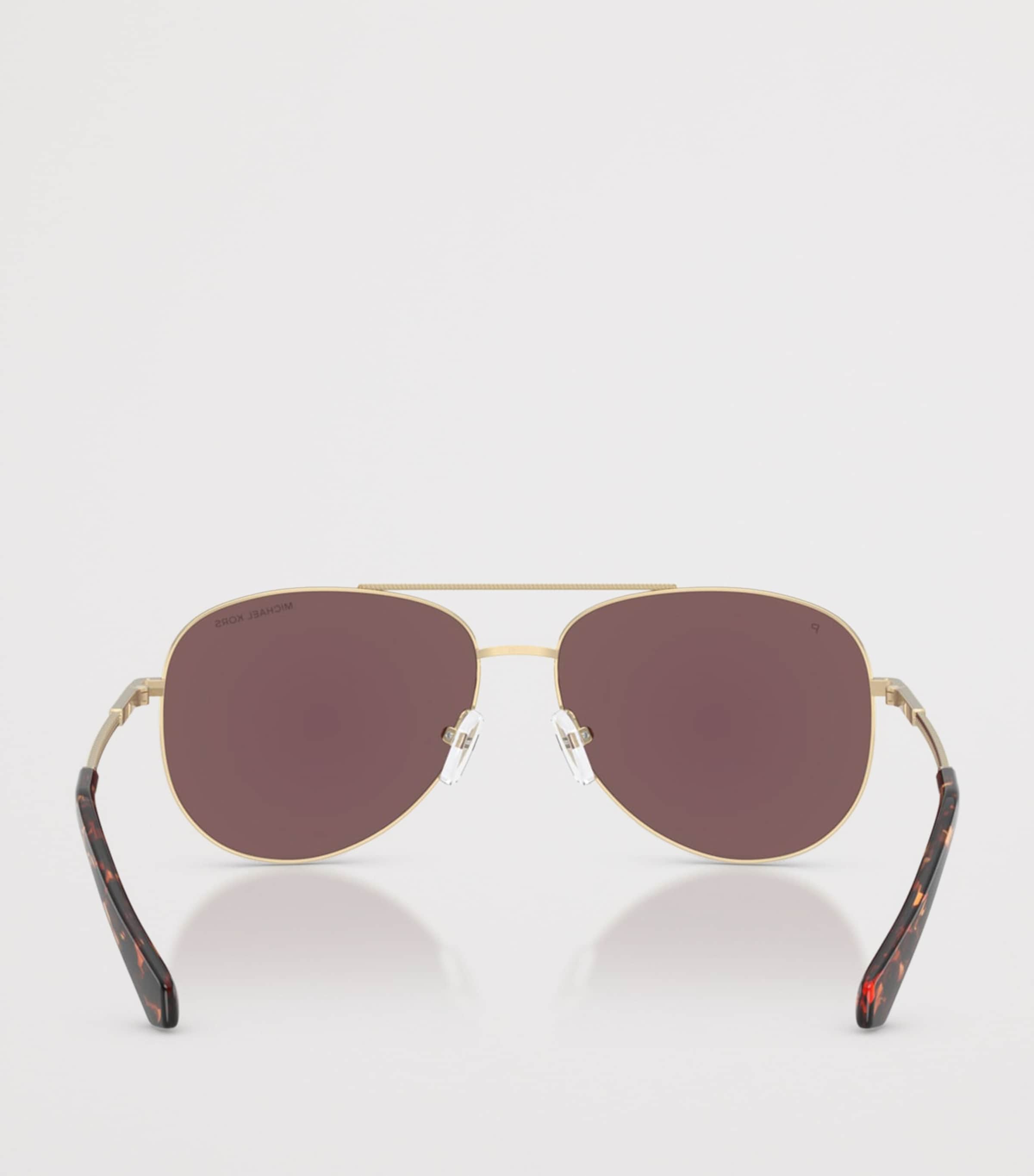 Michael Kors Perledo Pilot Sunglasses Gold Image 4