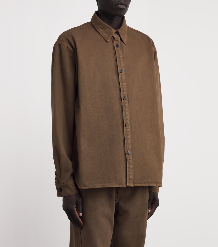 Denim Shirt BROWN Image 3