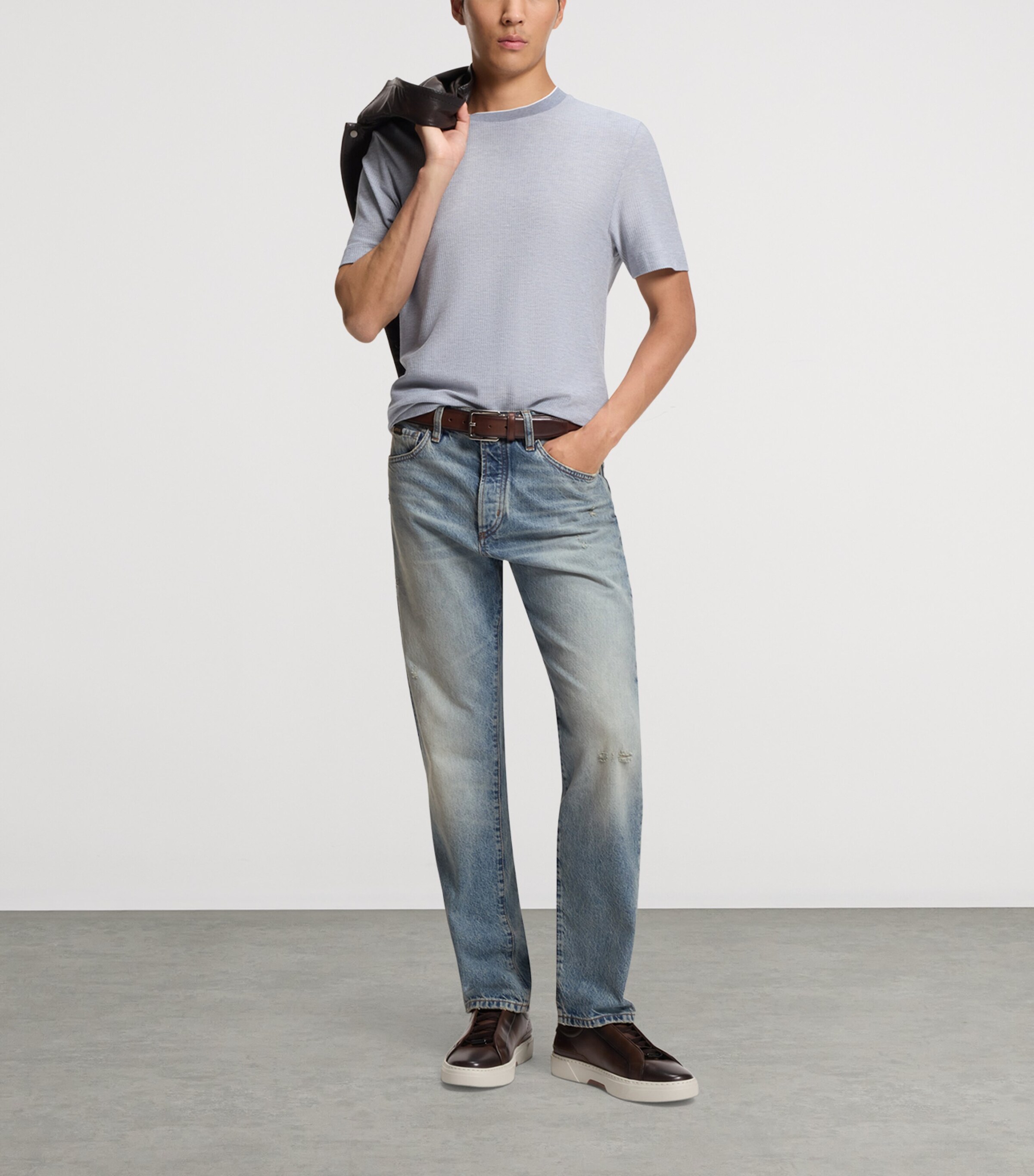 Stonewashed Straight Jeans 446 Image 4
