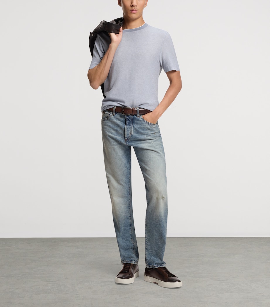 Stonewashed Straight Jeans 446 Image 4