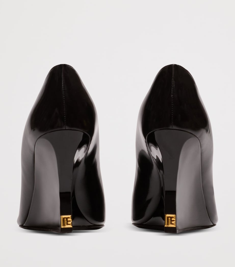 Patent Leather Wedged Pumps 95 0PA NOIR Image 7