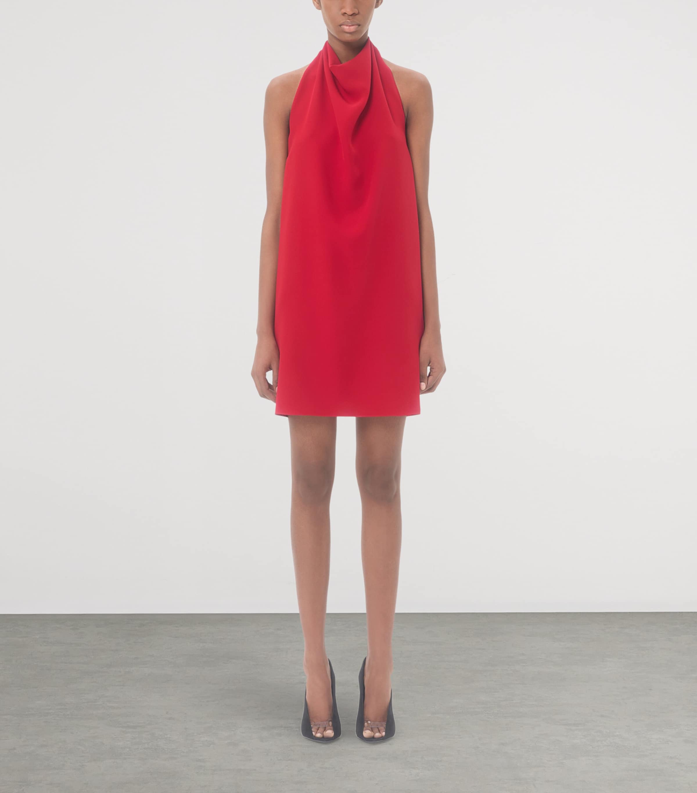 Valentino Womens Silk Halterneck Mini Dress Image 2