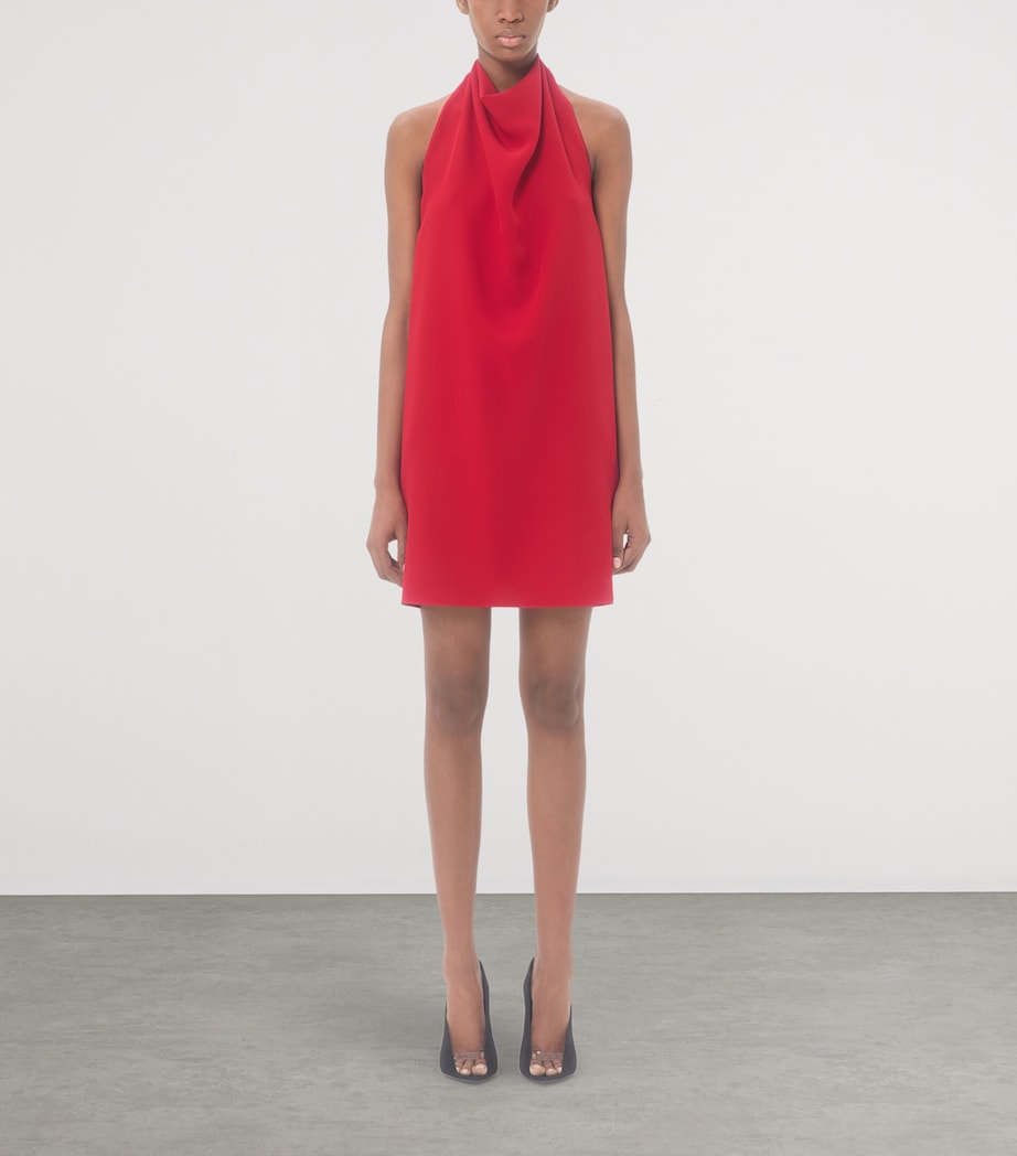 Valentino Womens Silk Halterneck Mini Dress Image 2