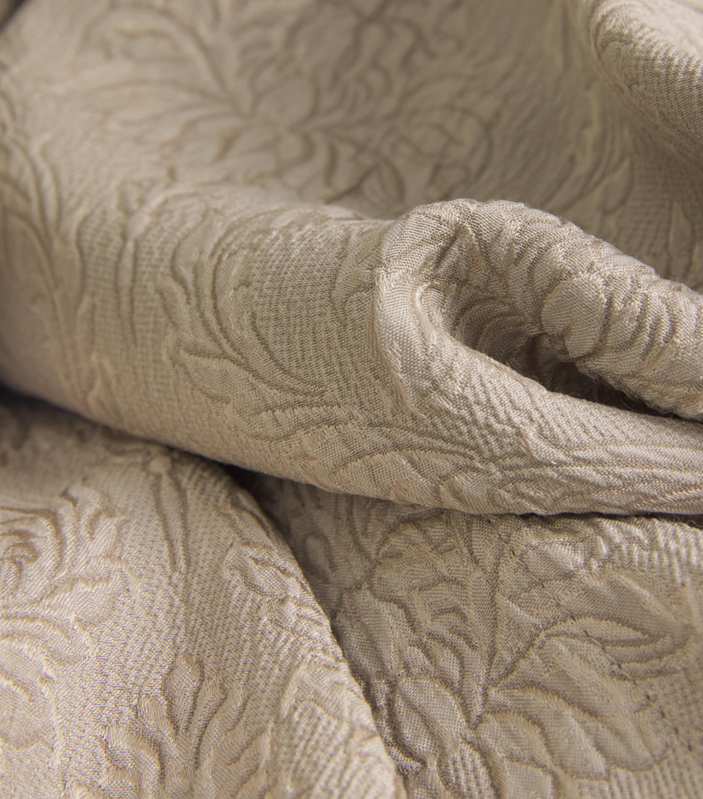 Silk Stand-Collar Shirt STONE Image 5