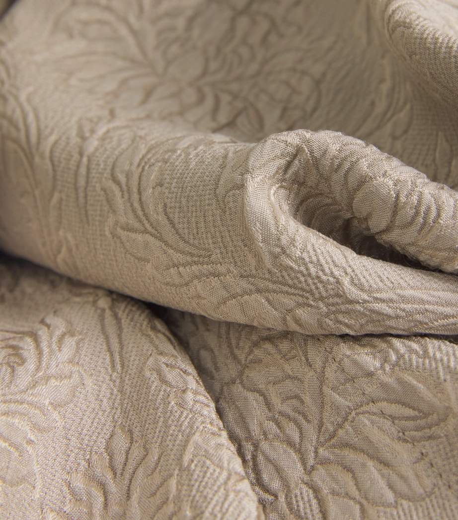 Silk Stand-Collar Shirt STONE Image 5