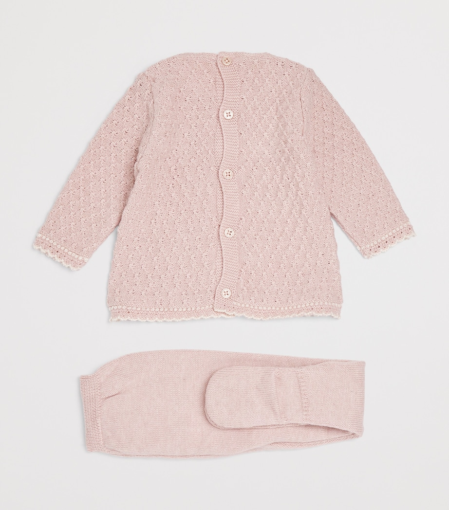 Knitted Bow Top and Leggings Set (0-12 Months) 3262 H94 Image 2