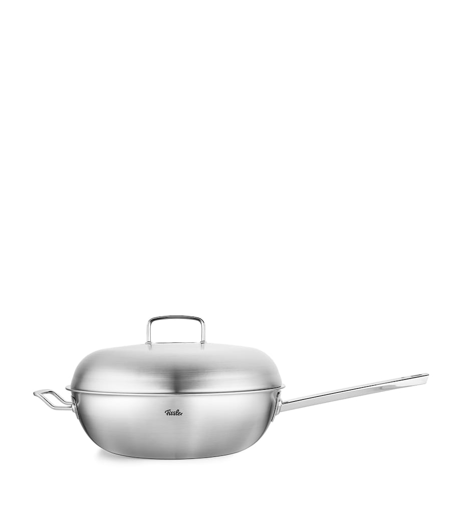 Original-Profi Handled-Wok with Lid (32cm) INOX GREY Image 3