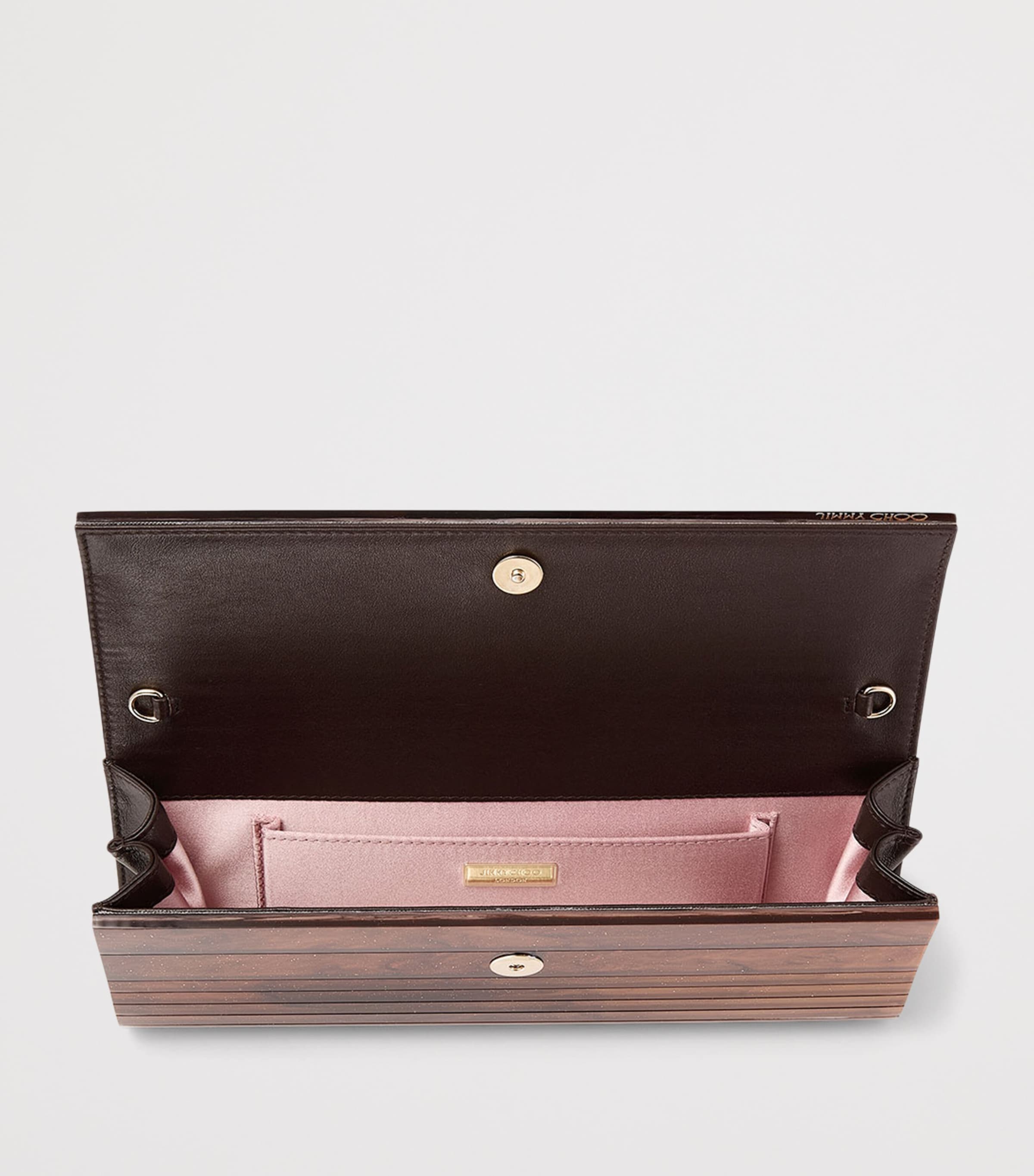 Marble-Effect Sweetie Clutch Bag TOFFEE Image 4