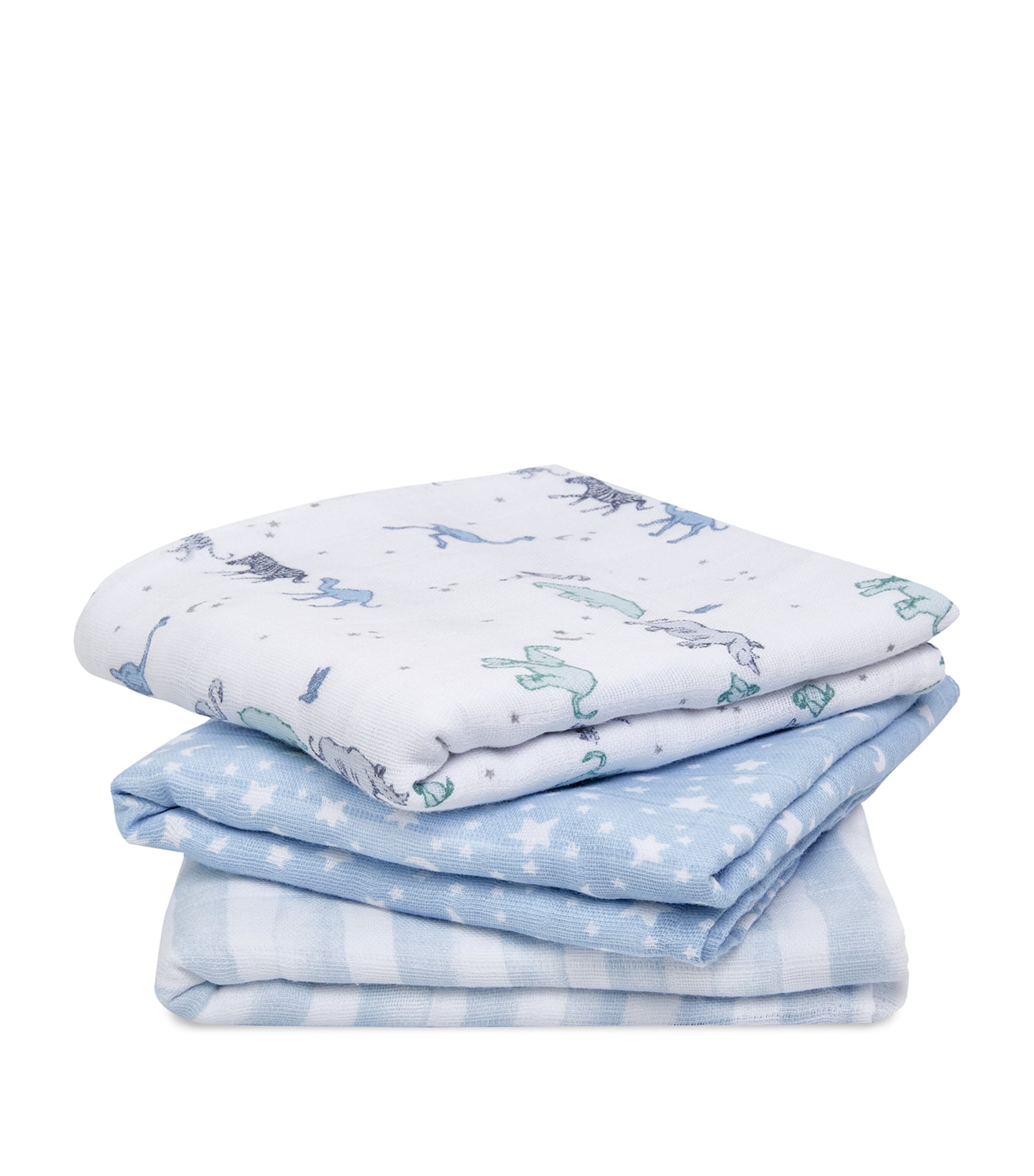 Aden + Anais Rising Star Musy Squares In Blue