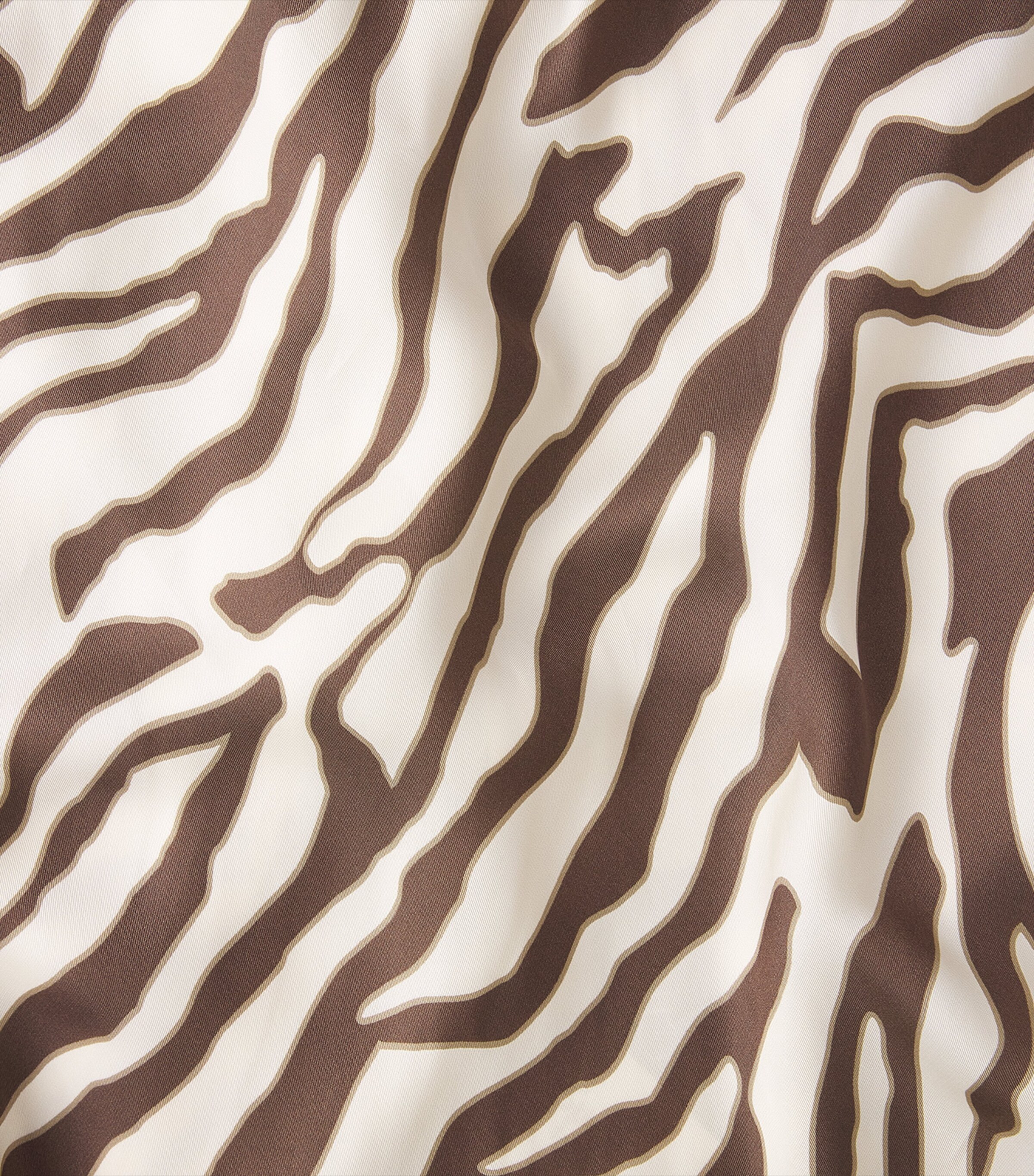 Toccin Womens Satin Halterneck Alina Gown Natural Zebra Image 6