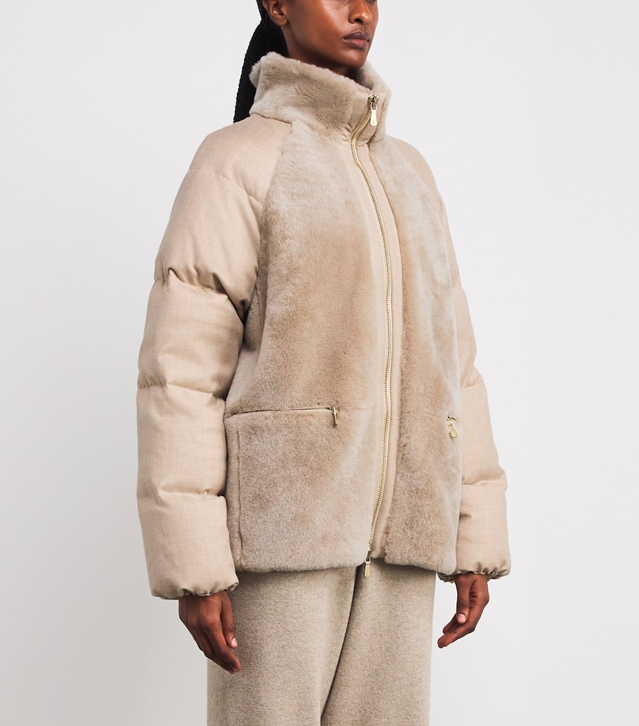 Shearling High-Neck Jacket SABBIA Image 3