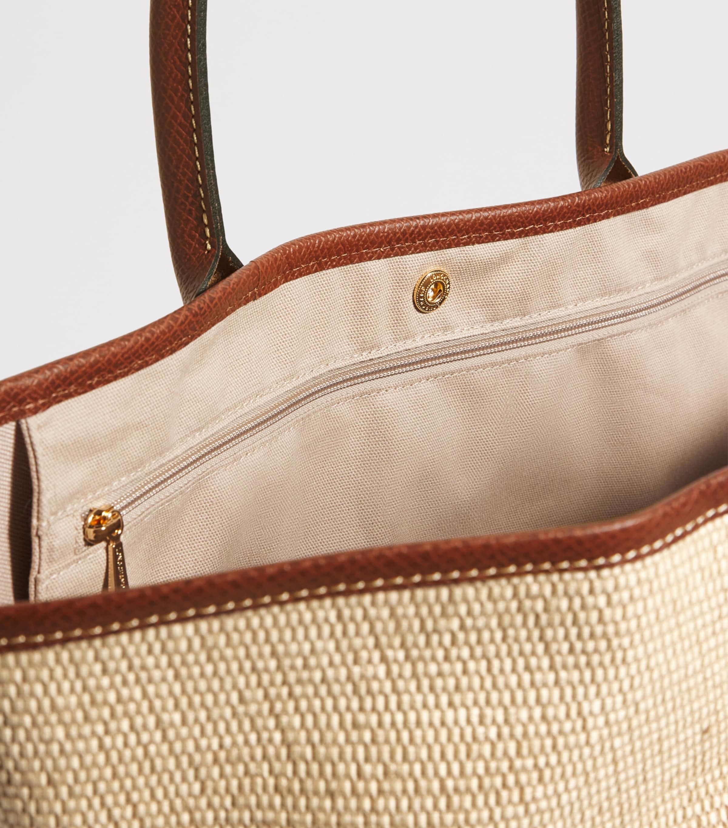 Longchamp Large Le Pliage Basket Bag Brown Image 4