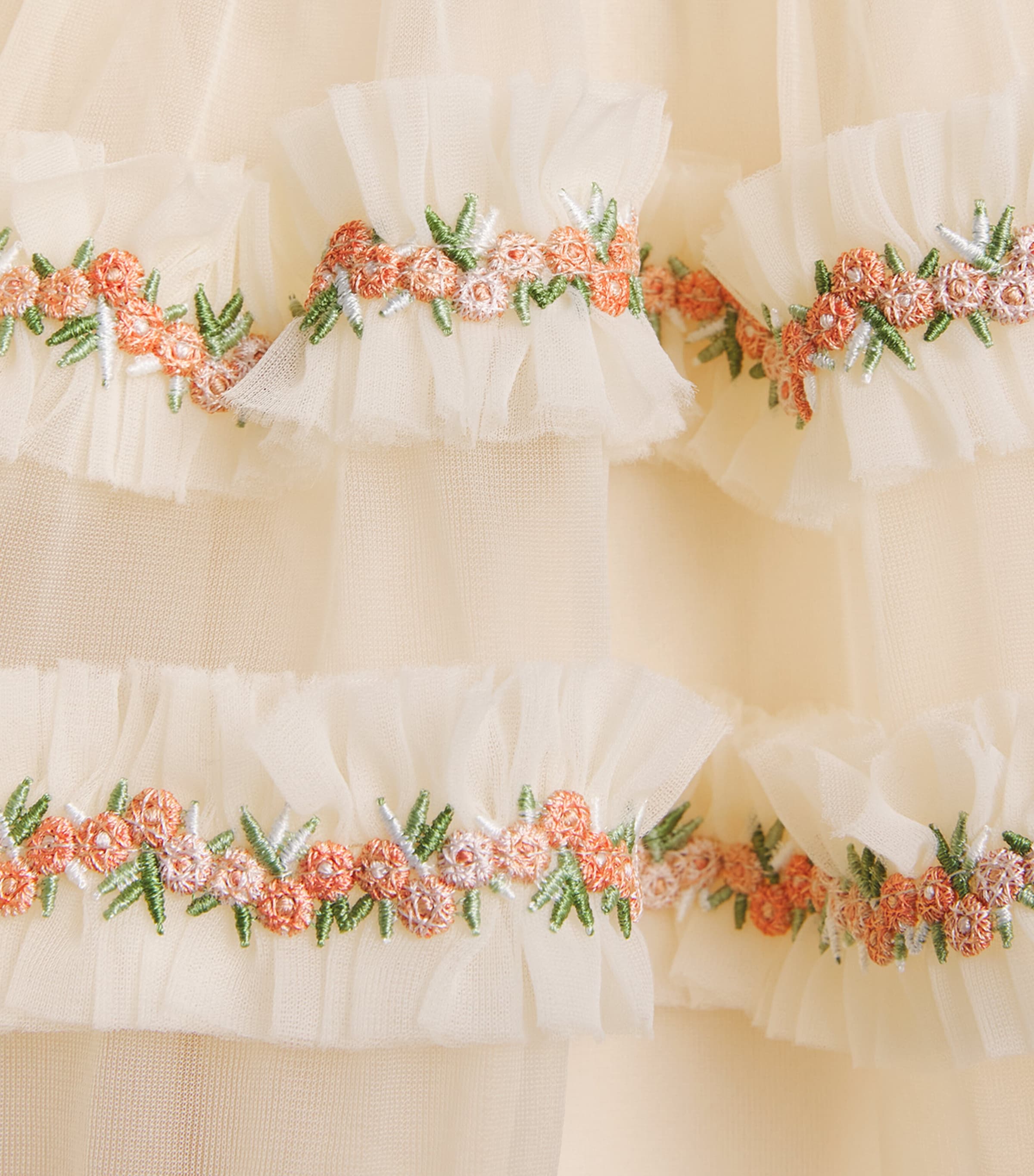 KONGES SLOJD Tulle Joelle Dress (18 Months-10 Years) Buttercream Image 3