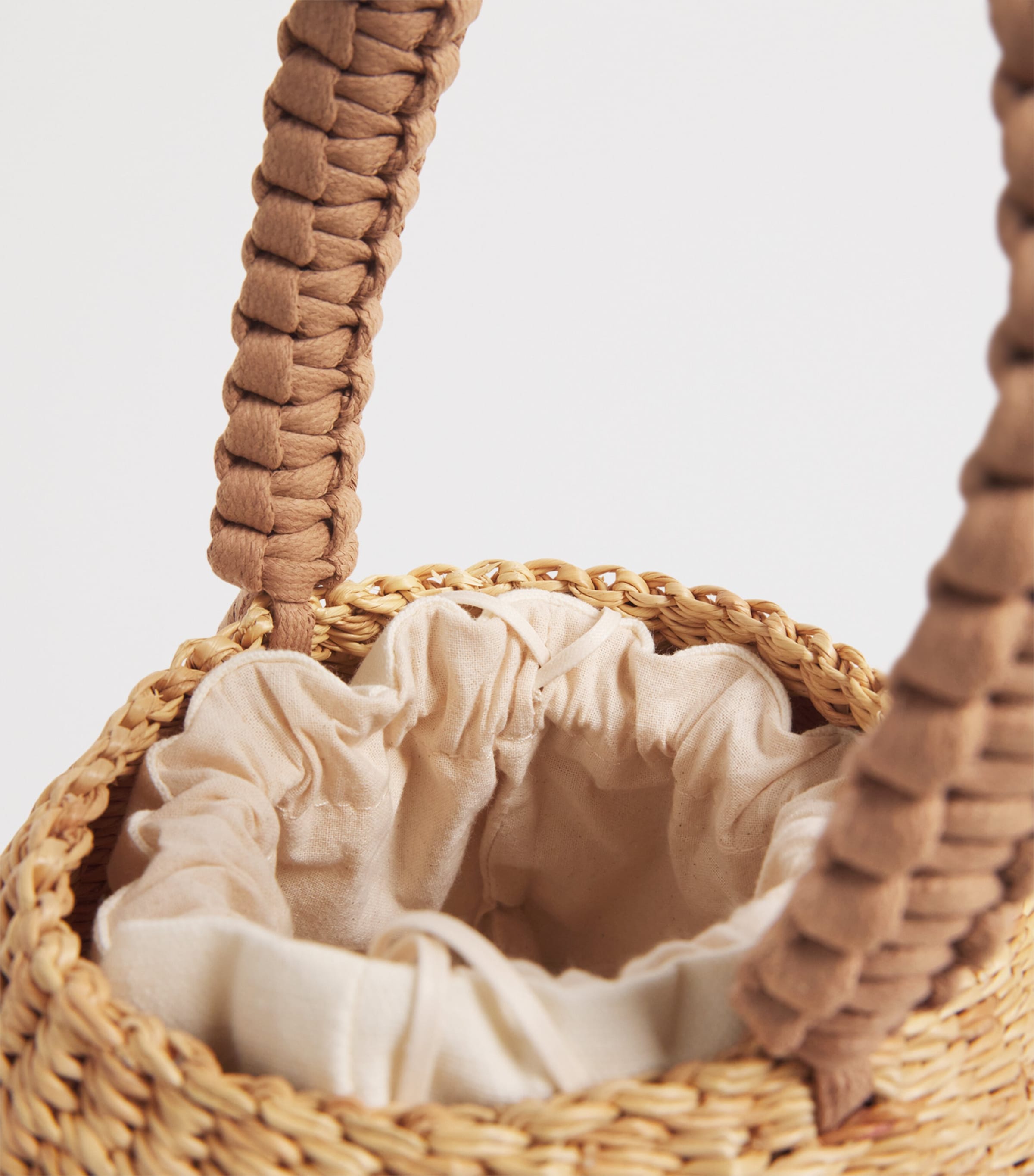 Muun Straw Lily Anne Top-Handle Bag Natural Image 4