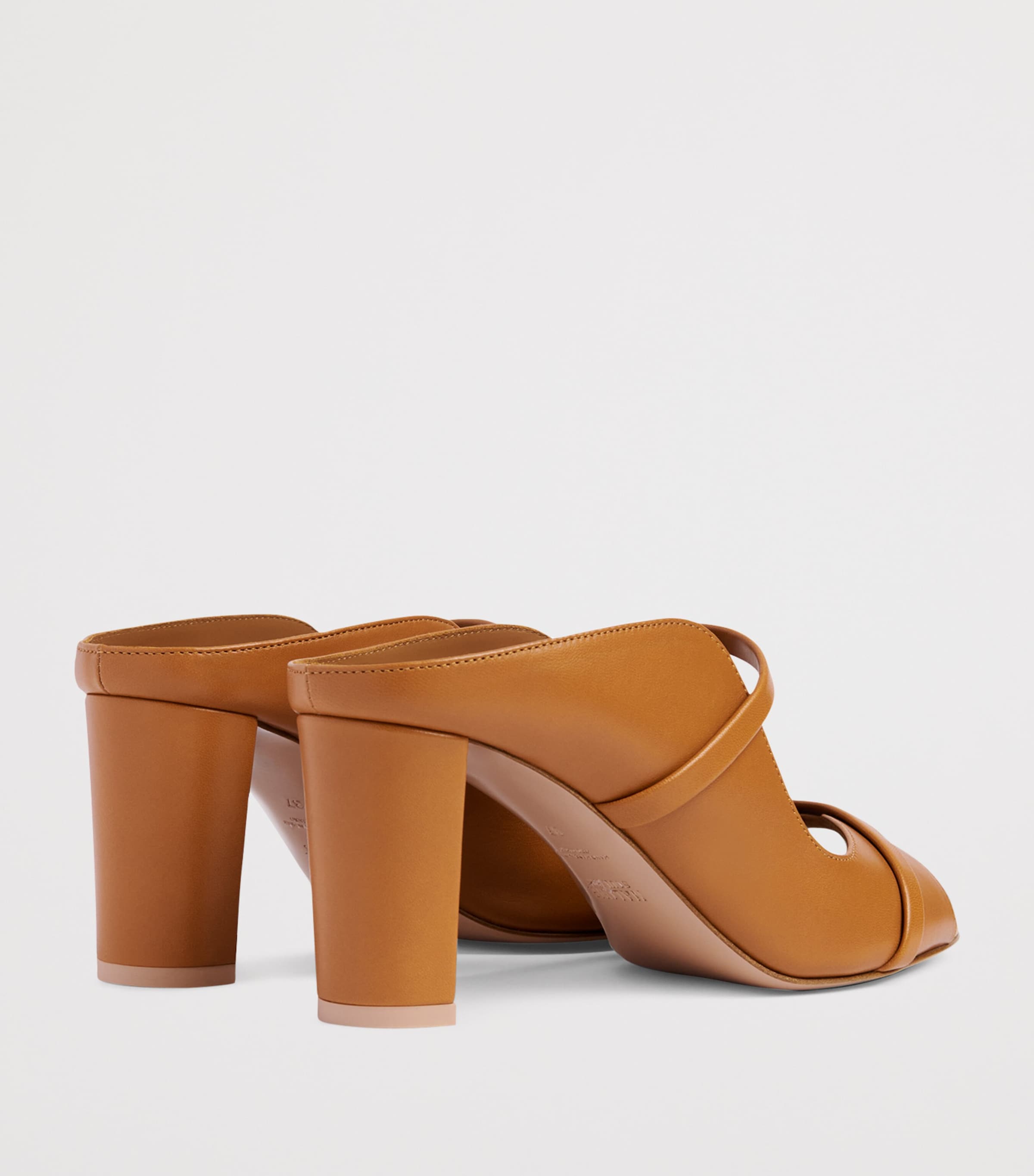 Leather Norah Heeled Sandals 70 CINNAMON Image 4