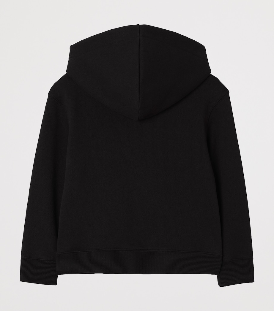 Burberry Kids Cotton Knight Stamp Hoodie (4-12 Years) Black Image 2