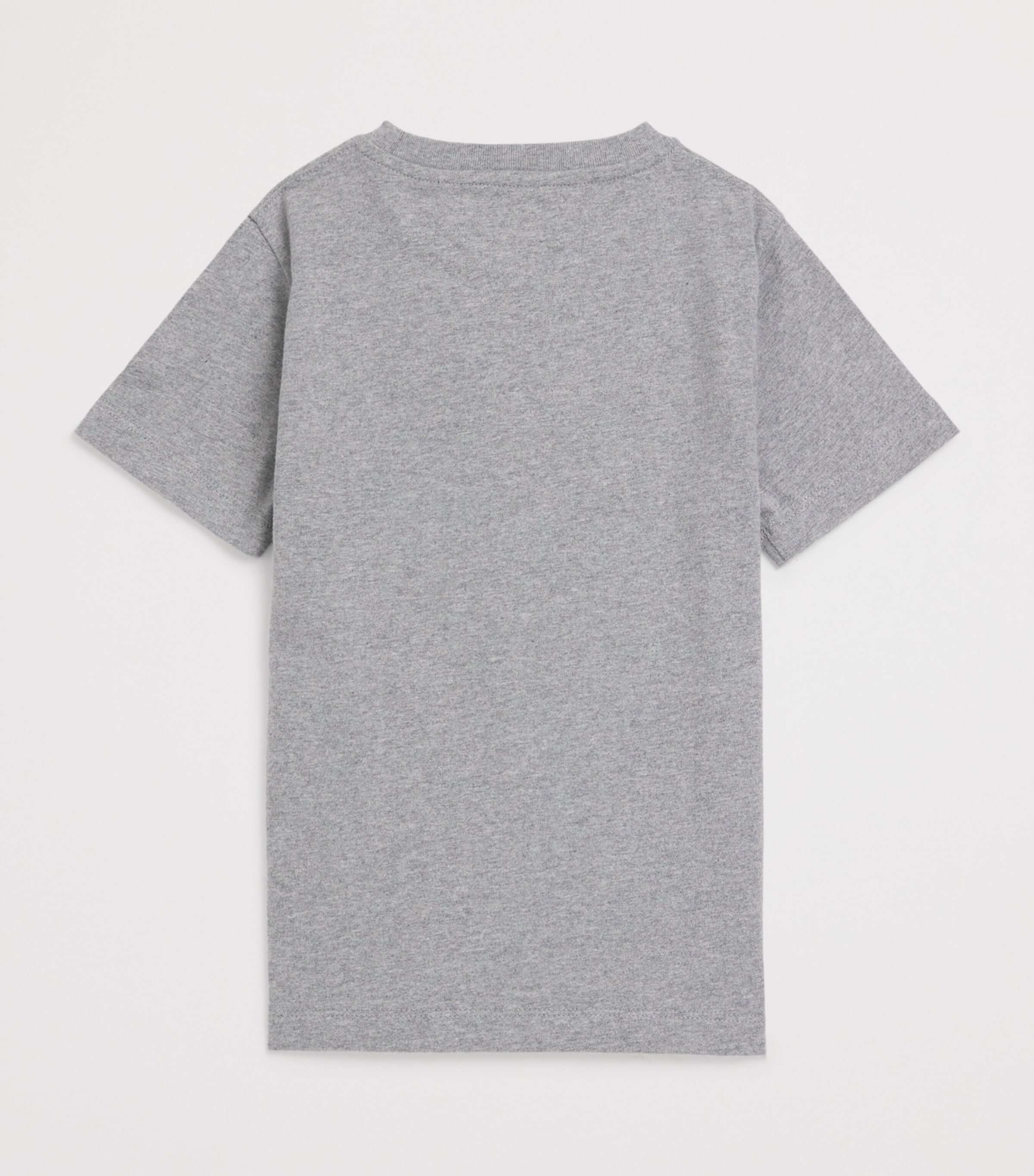 Harrods Cotton Jersey Flocked Logo T-Shirt (2-8 Years) Grey Image 2