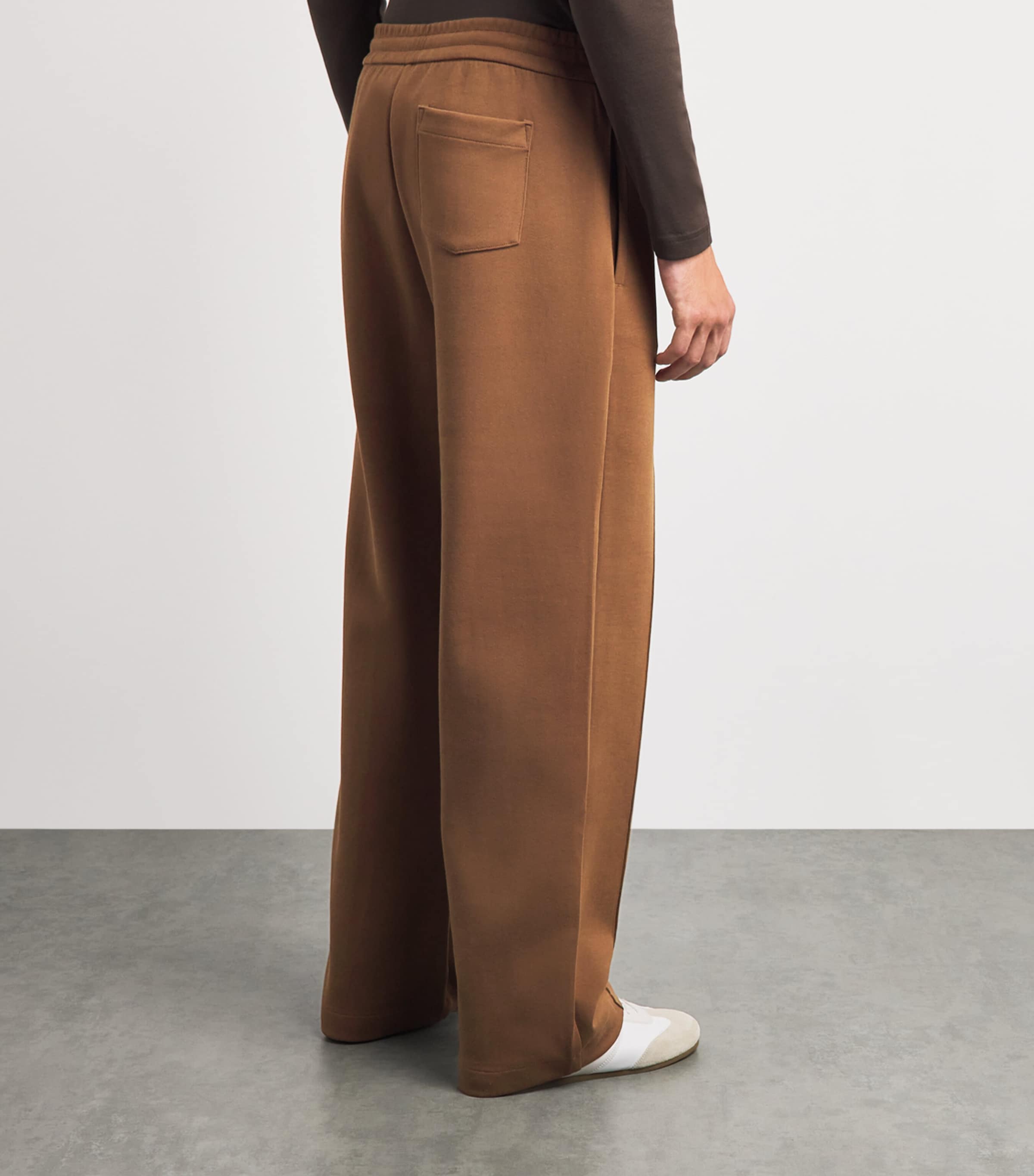 Polo Ralph Lauren Mens Pintuck Polo Pony Sweatpants Luggage Brown Image 5