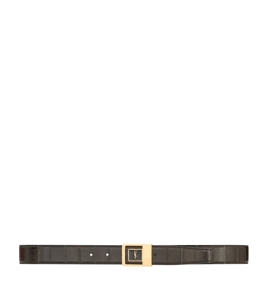 Saint Laurent Leather Logo Belt Image 1