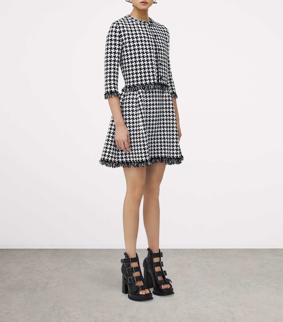 Frayed Houndstooth Cardigan 1080 Image 3