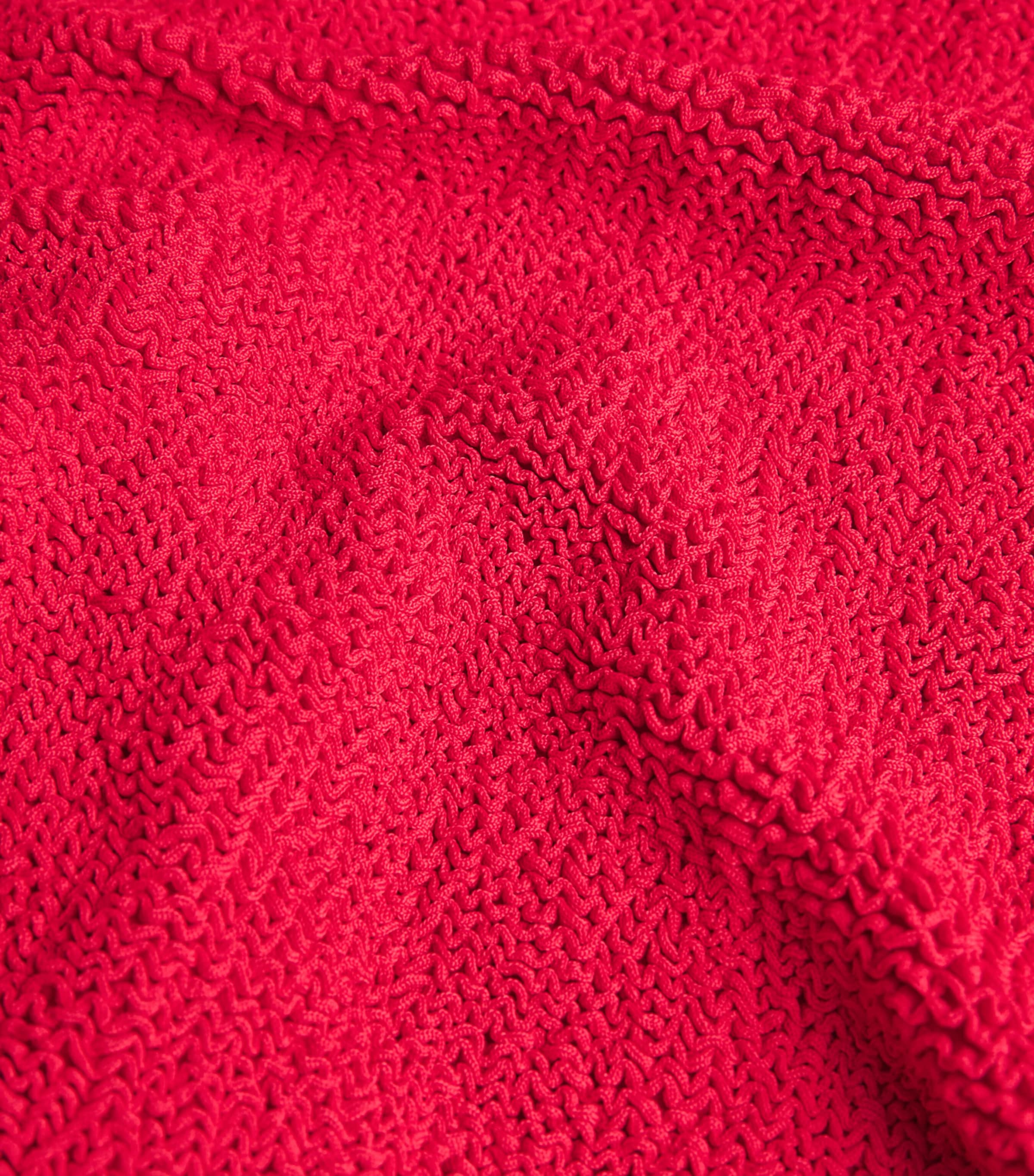 Square-Neck Swimsuit RED Image 4