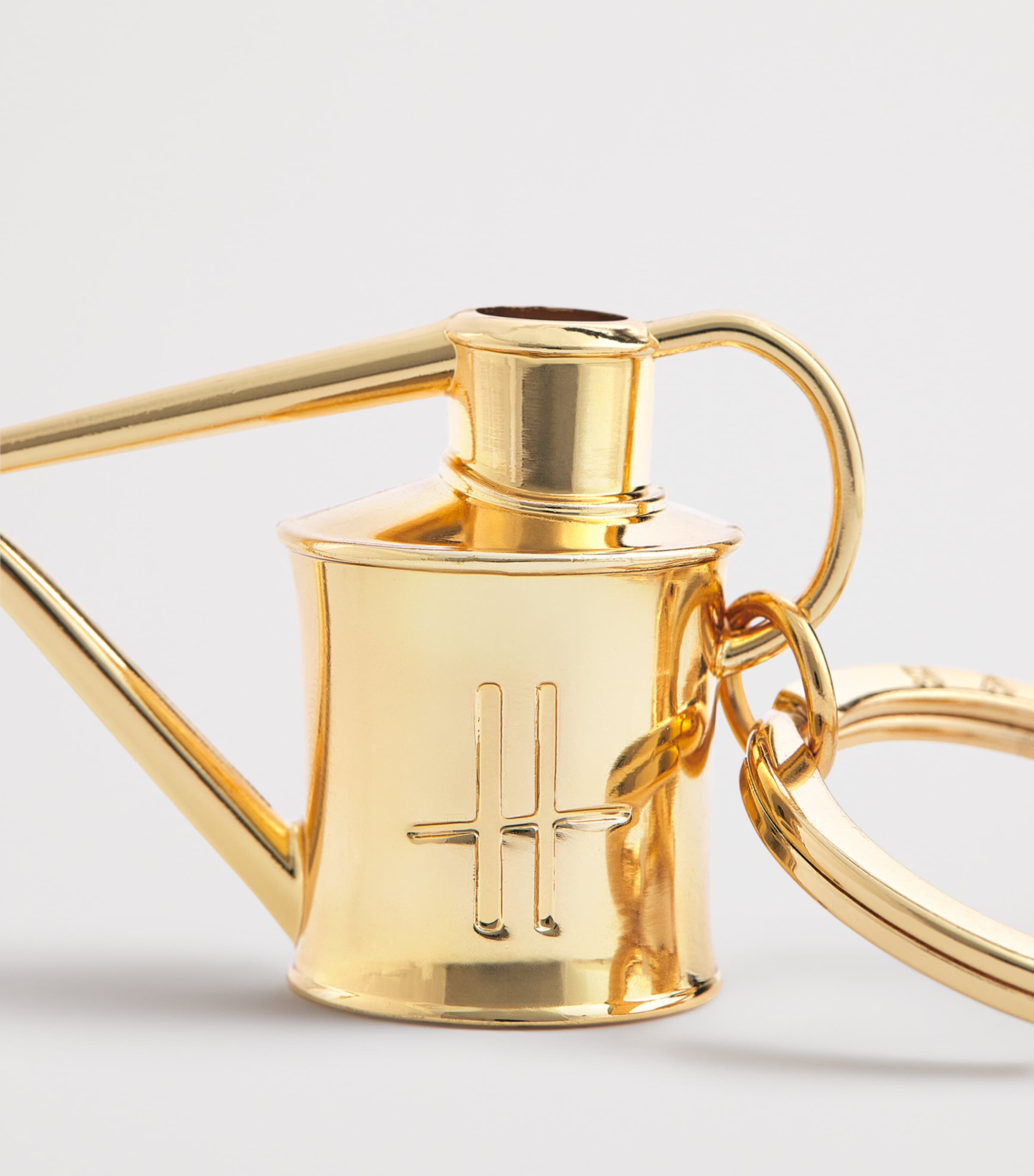 Harrods Watering Can Keyring Gold Image 2
