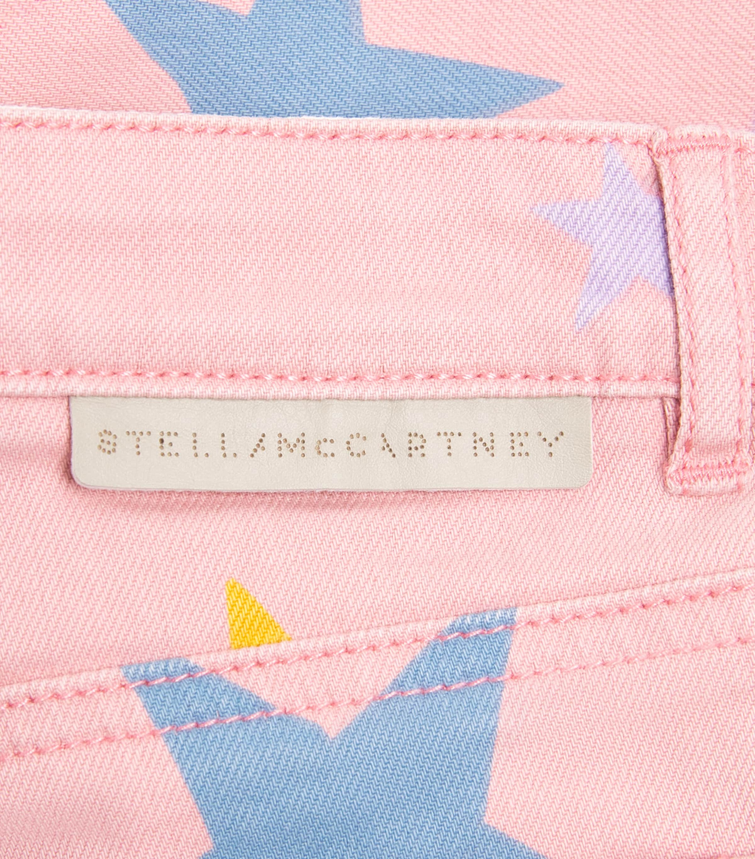 Star Patch Denim Shorts (3-14 Years) 507MCROSA/MULTICOLOR Image 3