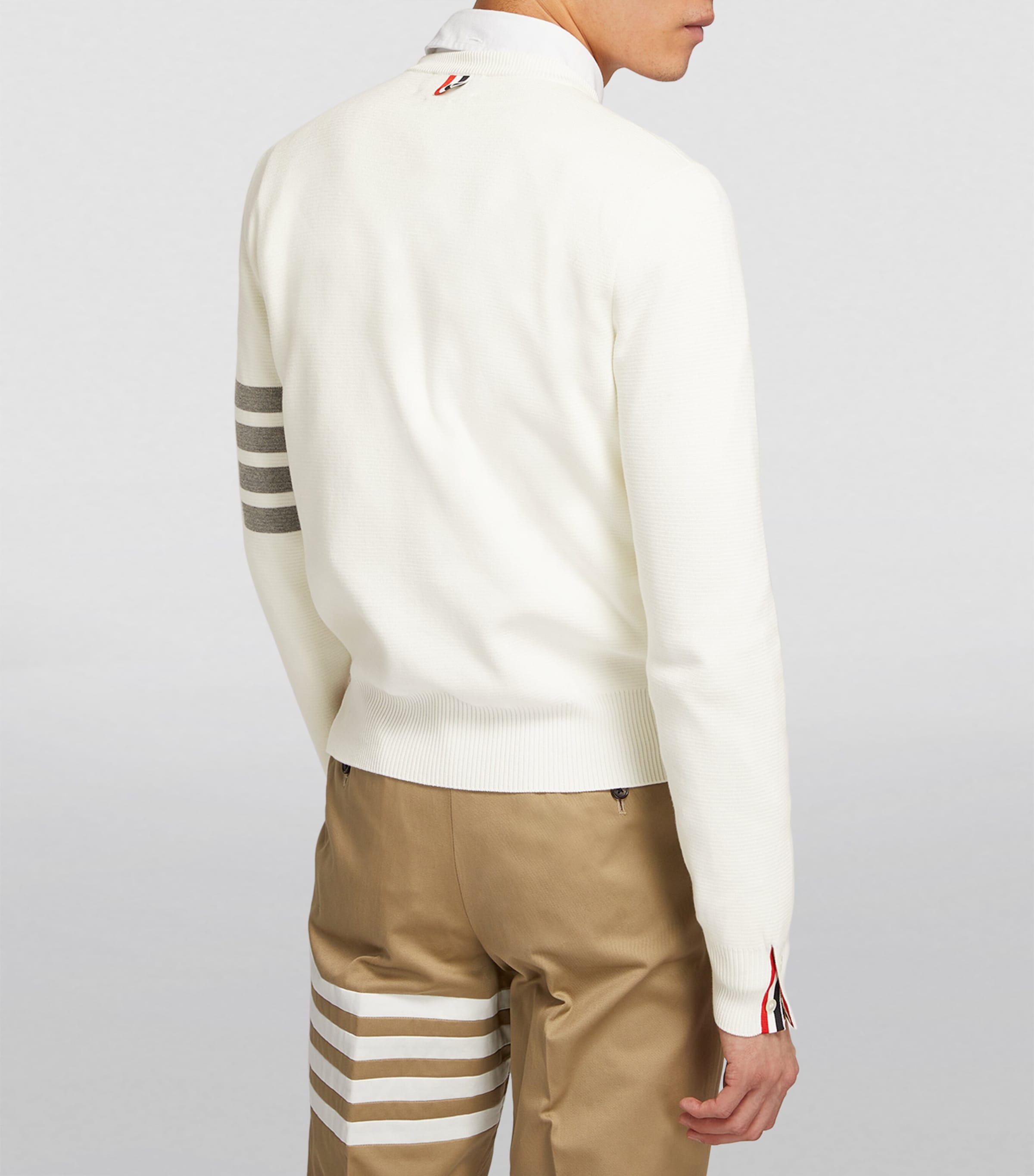 4-Bar Stripe Sweater WHITE Image 4