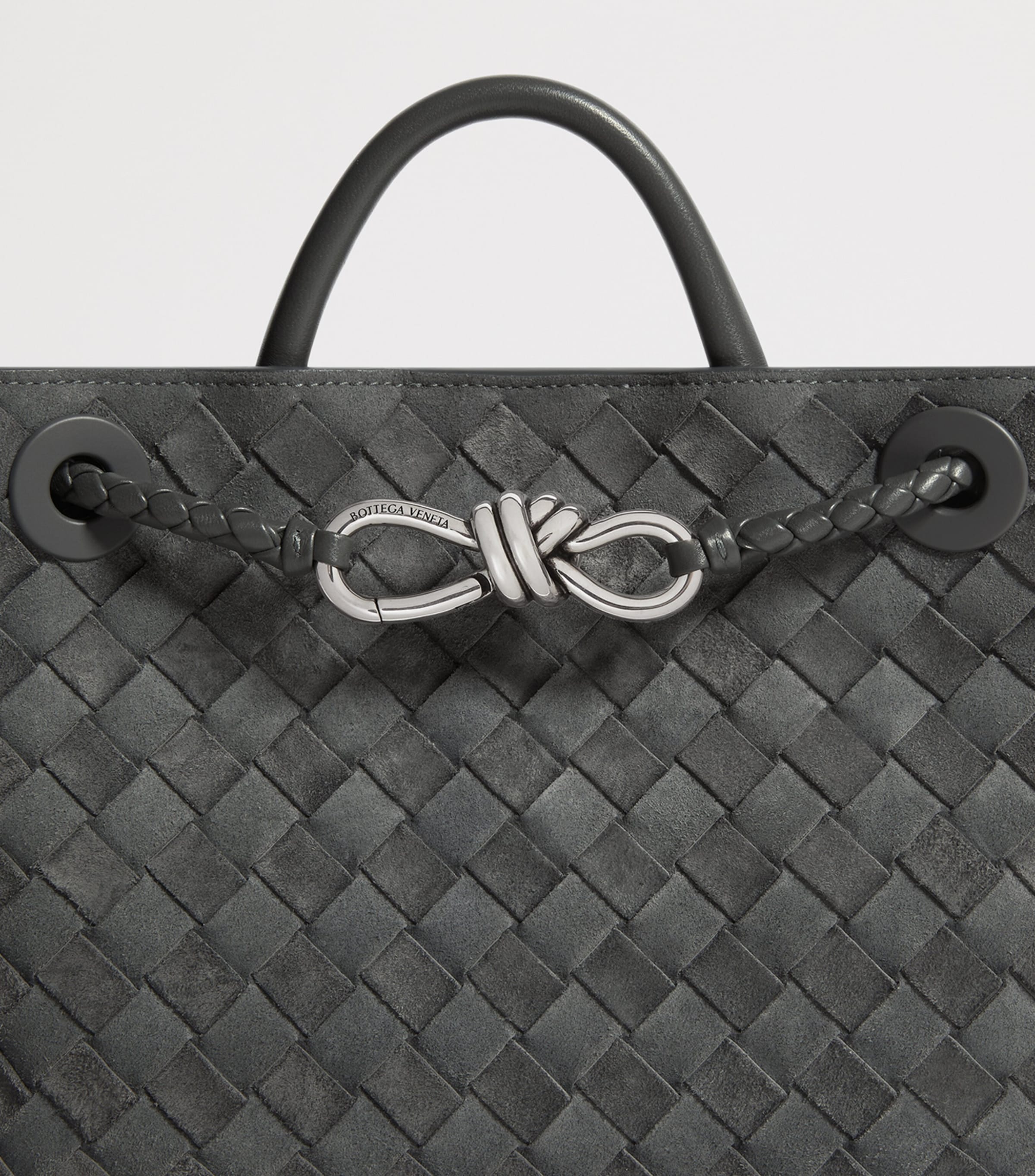 Bottega Veneta Small Suede Andiamo Top-Handle Bag Image 7