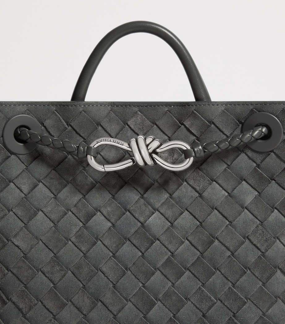 Bottega Veneta Small Suede Andiamo Top-Handle Bag Image 7
