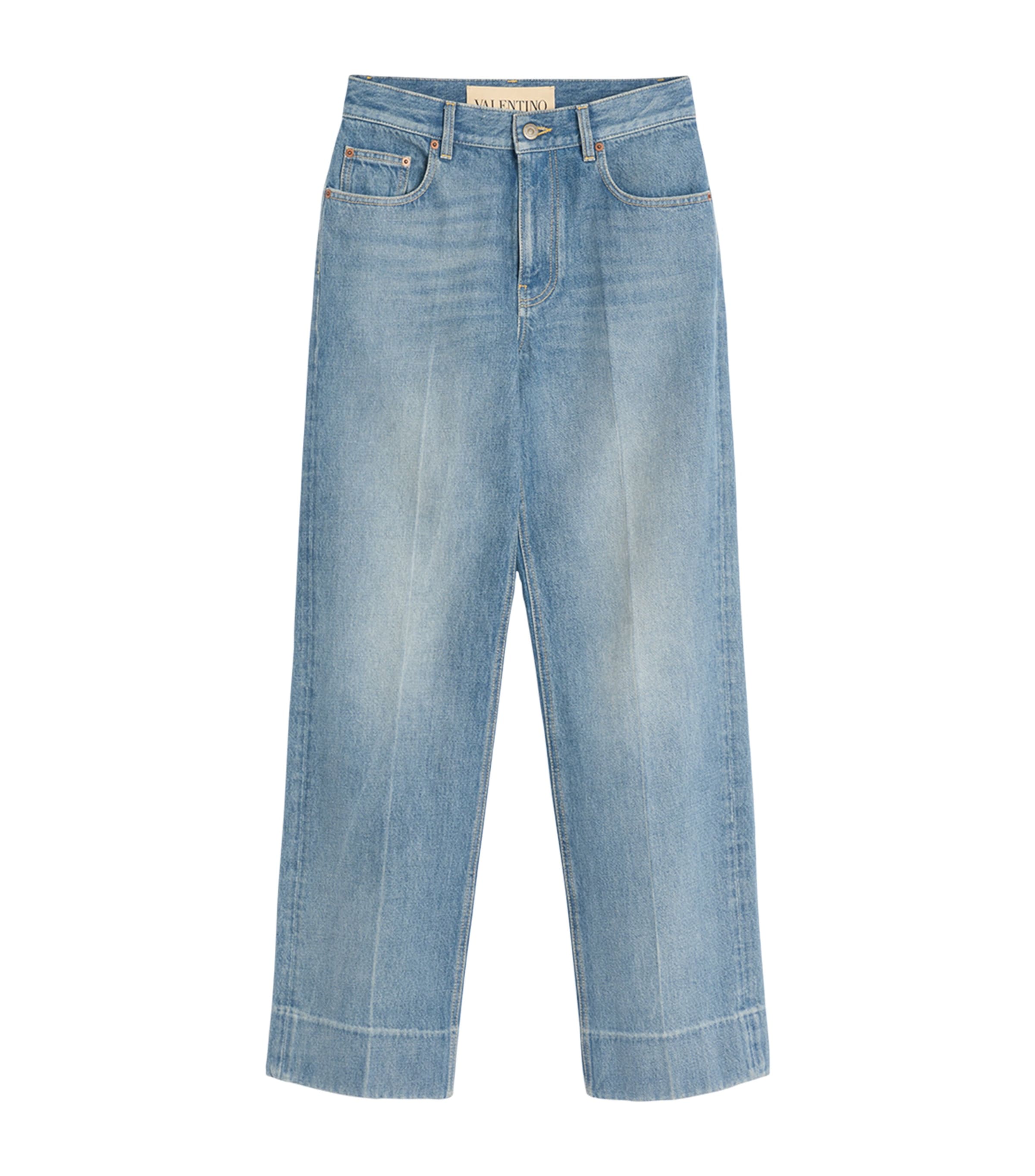 Valentino Womens Chez Valentino Straight Jeans Image 1