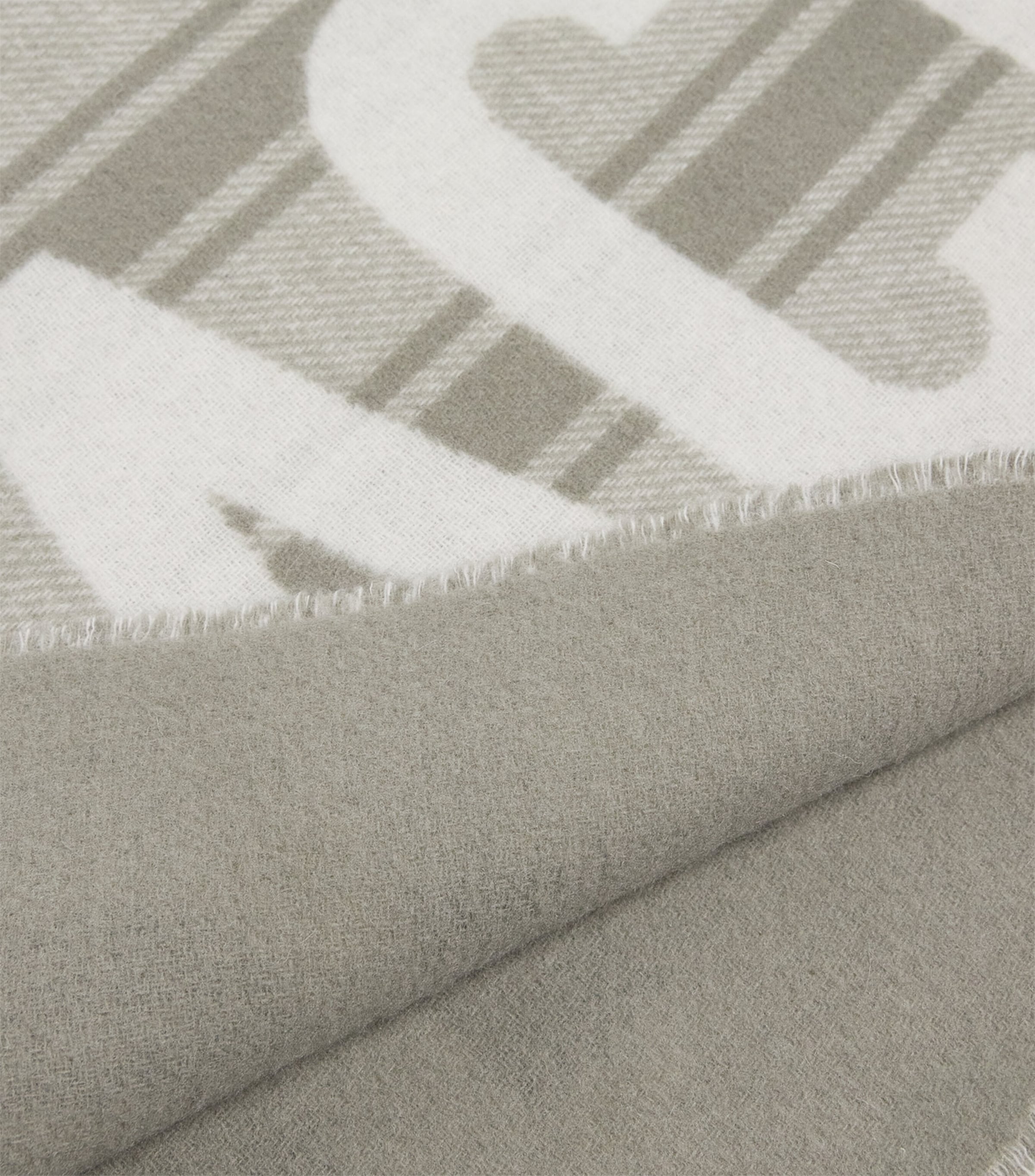 Virgin Wool Logo Scarf JCQRD BSINESS ST-5BJ Image 4