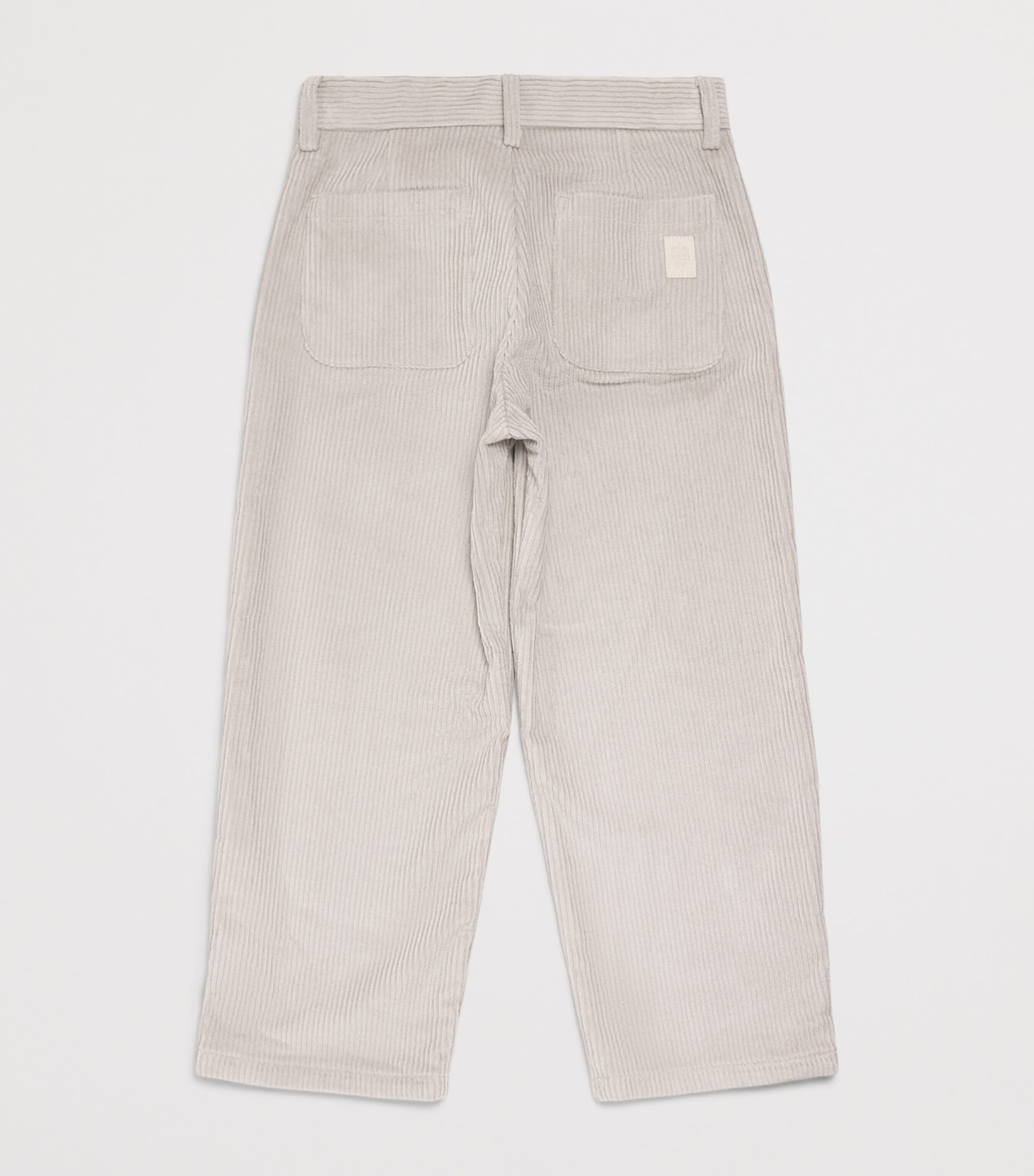 Eleventy Kids Corduroy Pleated Trousers (2-16 Years) Ivory Image 2