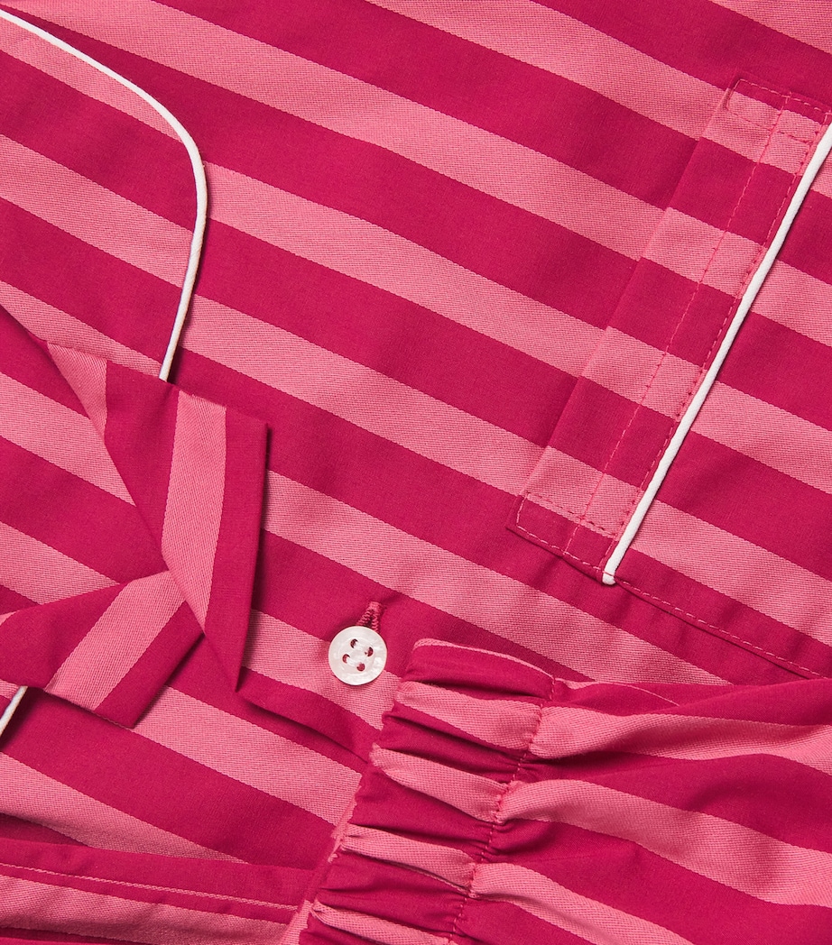 Cotton Batiste Stripe Capri Pyjamas (13-16 Years) PINK Image 4
