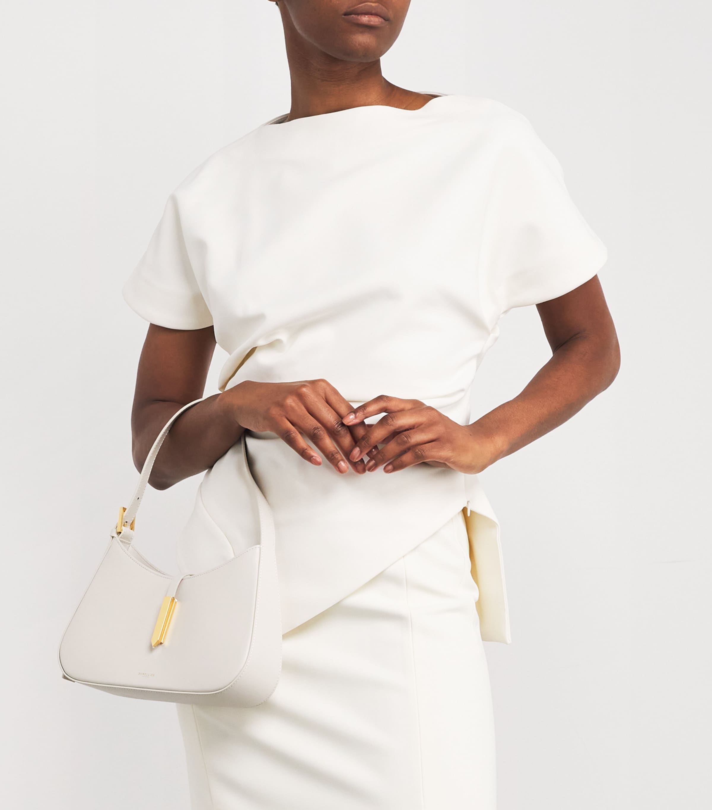 Leather Tokyo Shoulder Bag OFF WHITE F03 Image 5