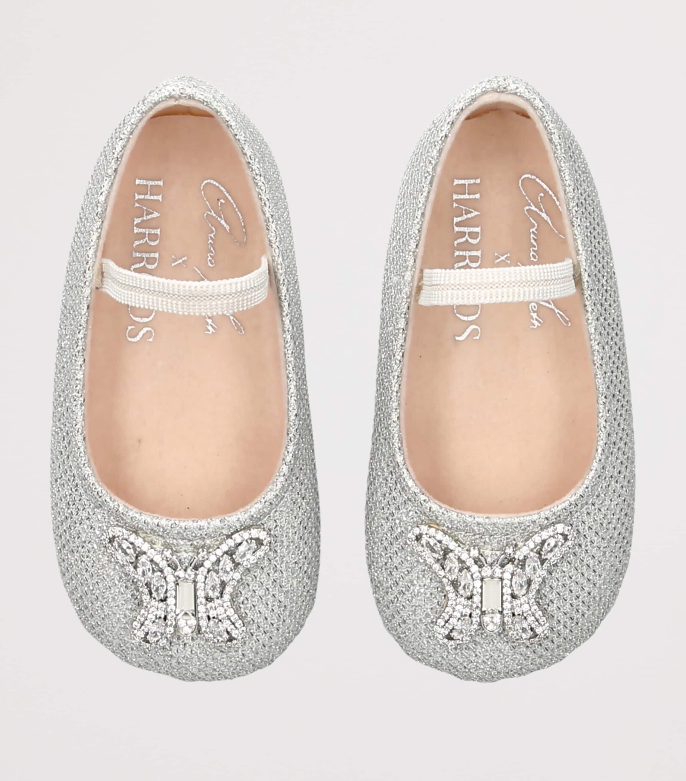 Aruna Seth Glitter Odette Ballet Flats Silver Image 3