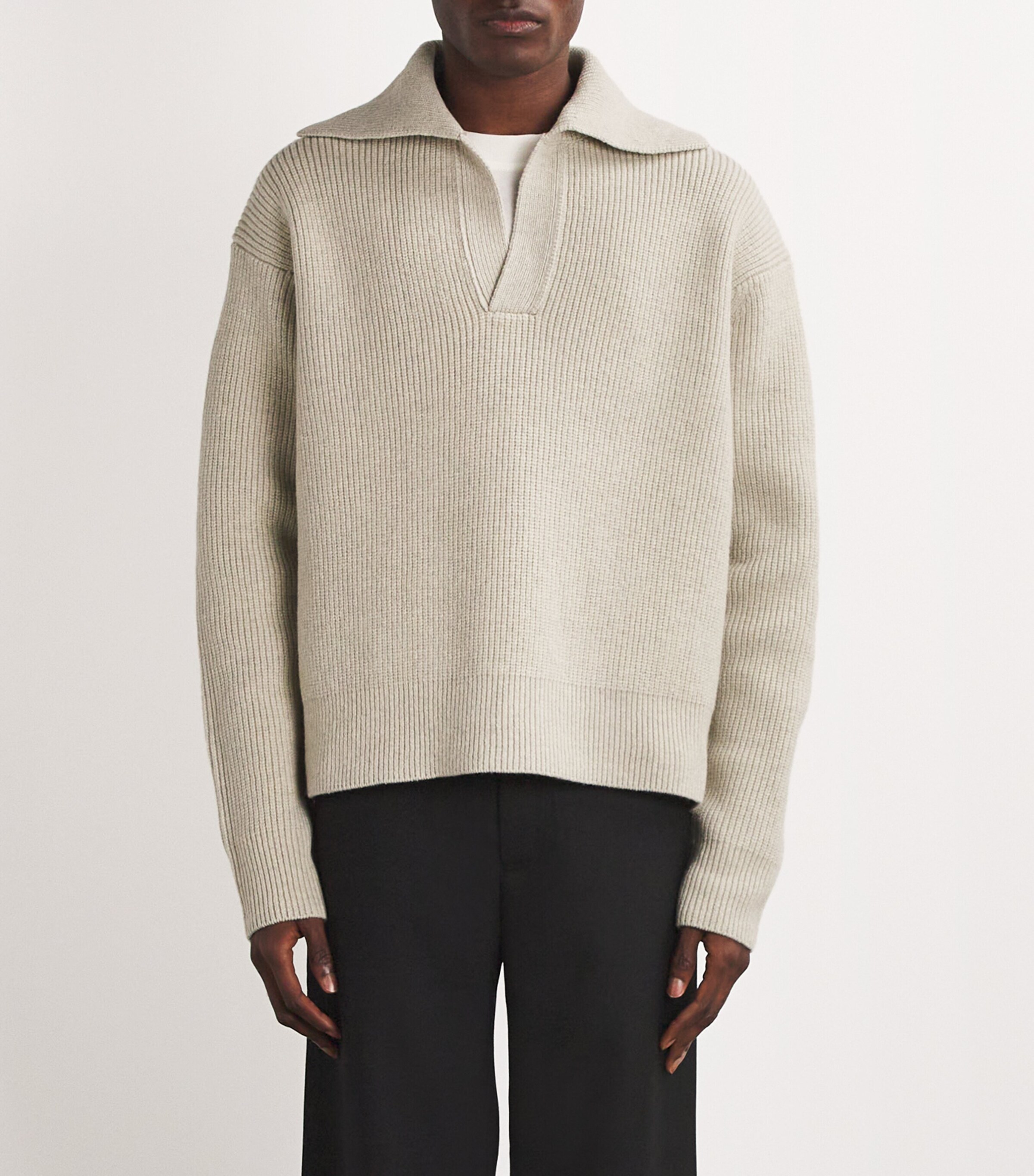 Open Collar Nash Sweater NATURAL Image 3