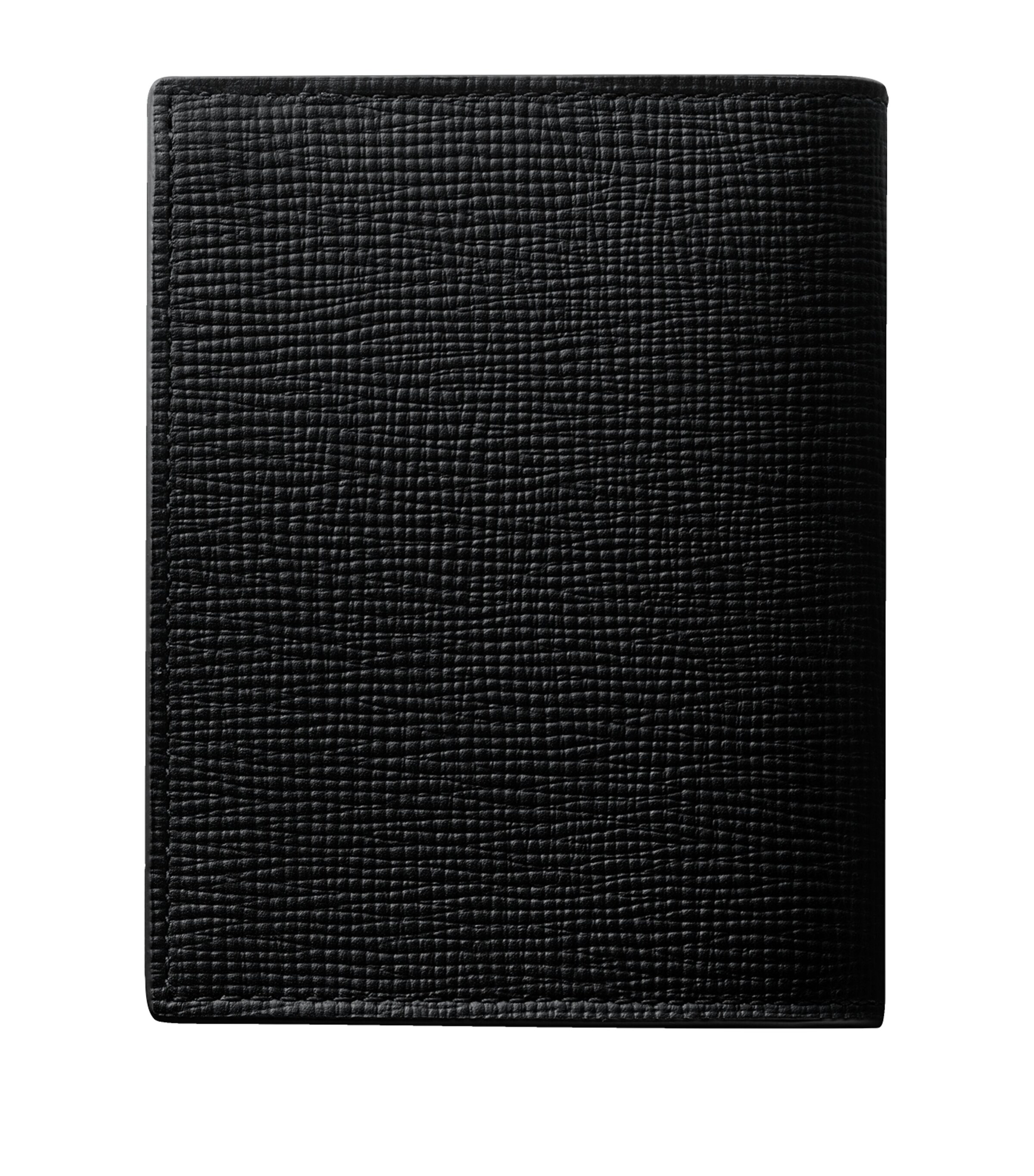 Grained Leather Losange Card Holder BLACK Image 3