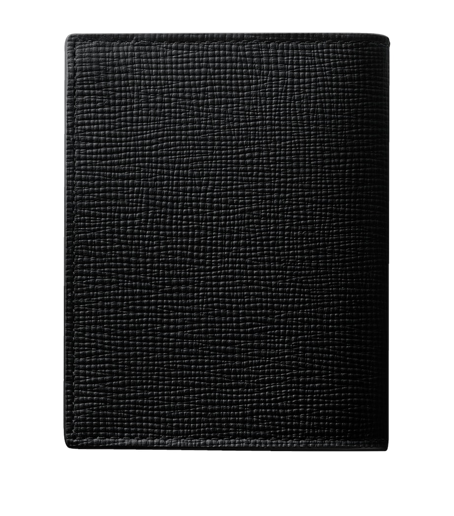 Grained Leather Losange Card Holder BLACK Image 3