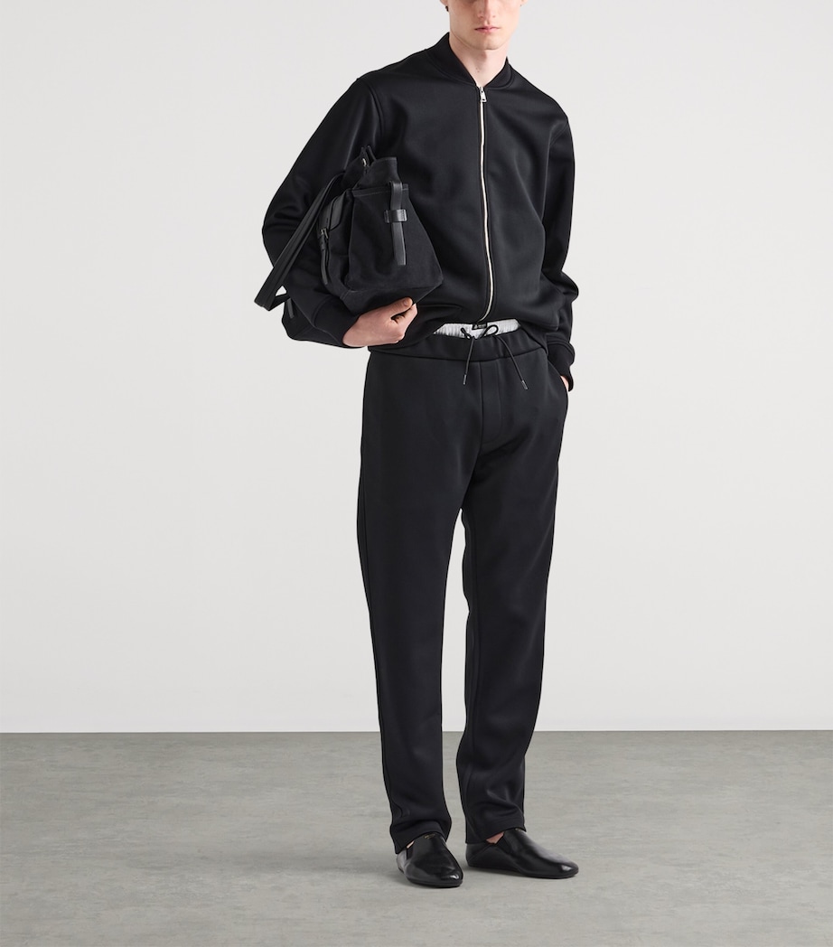 Prada Mens Technical Jersey Sweatpants Black Image 2