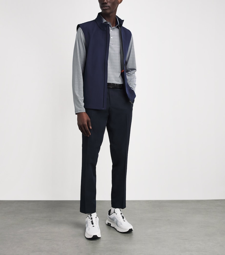 KJUS Mens Downswing Wind Vest Atlat Blue Image 2