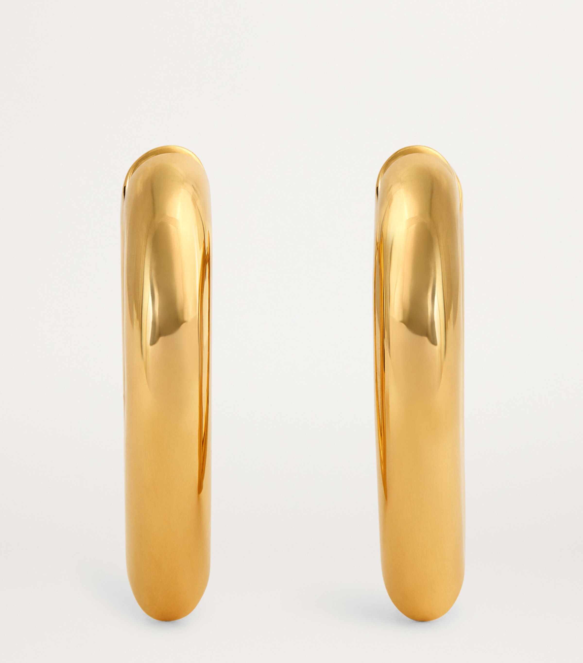 Medium Yellow Gold Drop Link Earrings YELLOW GOLD Image 3