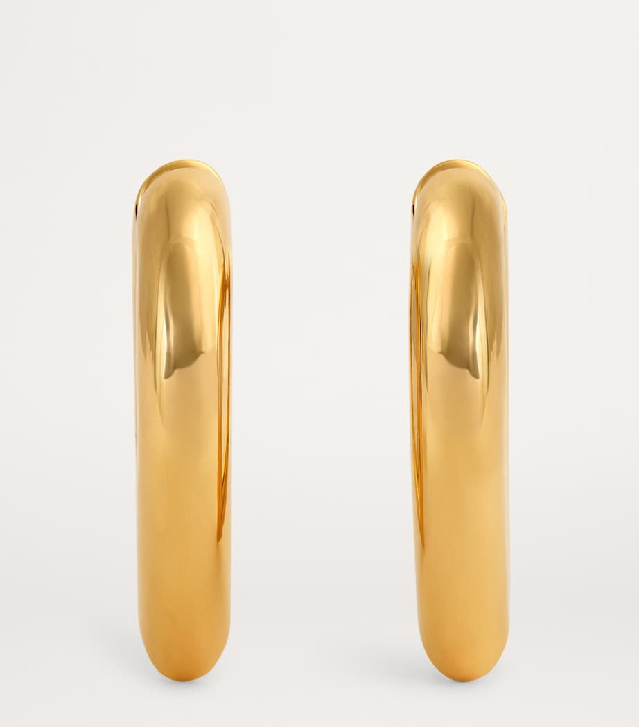 Medium Yellow Gold Drop Link Earrings YELLOW GOLD Image 3