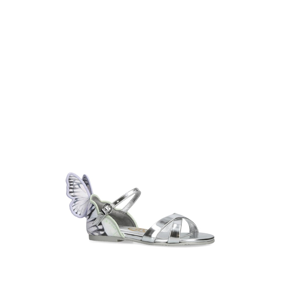 Leather Chiara Sandals SILVER COM Image 3