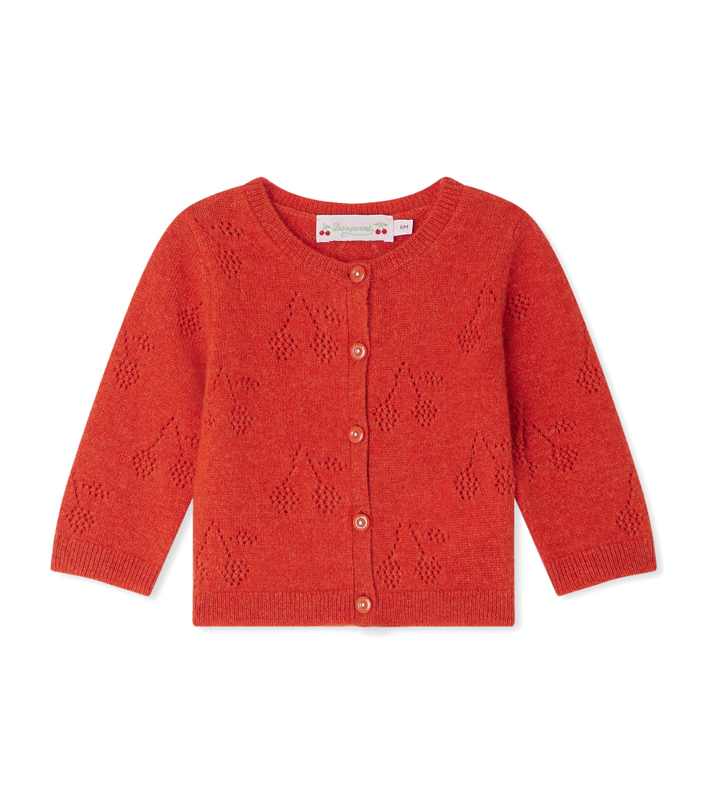 Bonpoint Cashmere Tibile Cardigan In Red