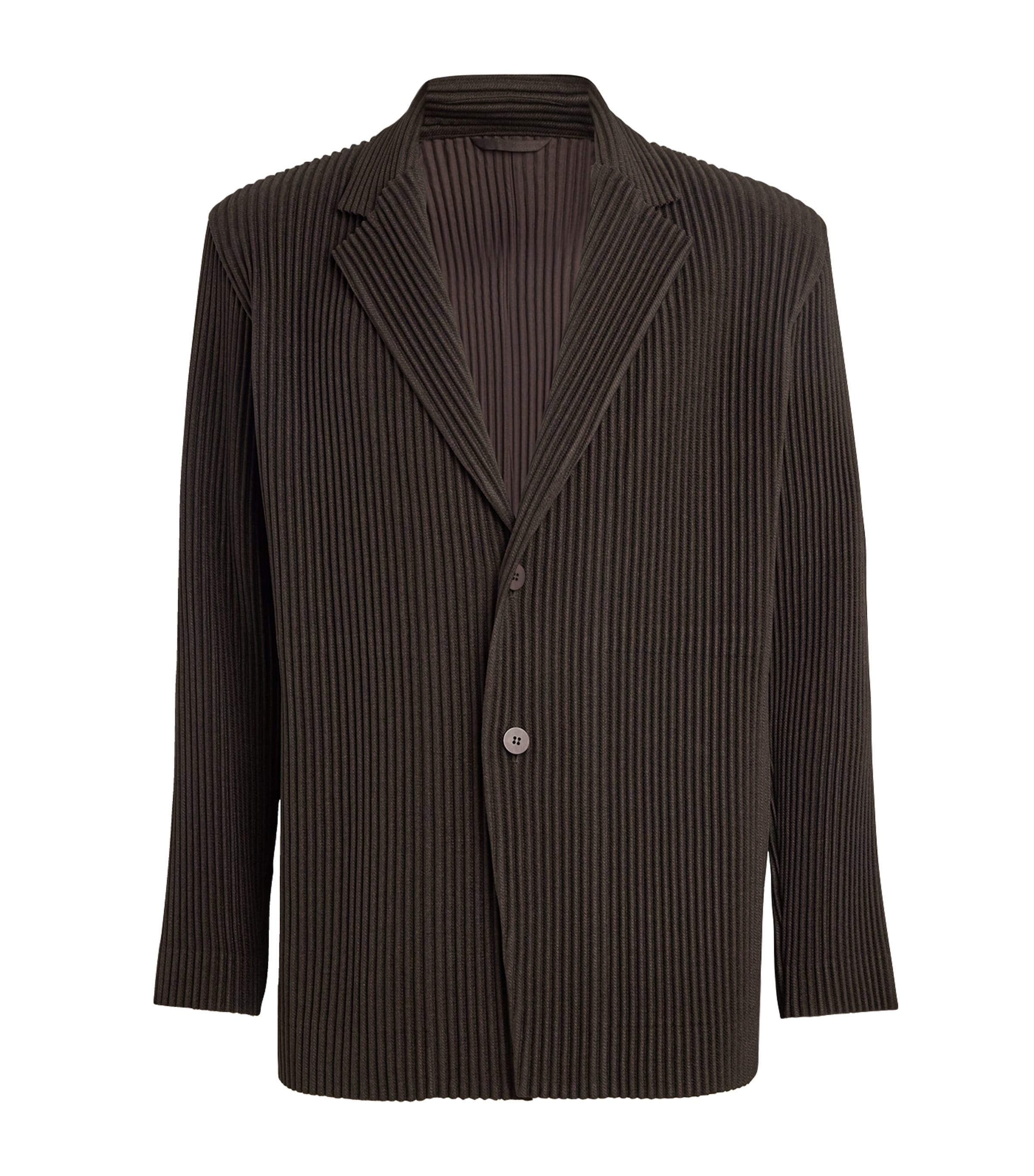 ISSEY MIYAKE PLEATED SINGLE-BREASTED BLAZER