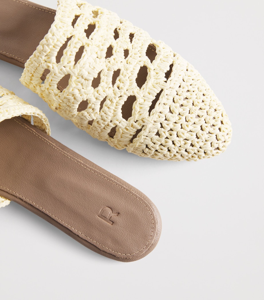 Raffia Mules OFF WHITE Image 7