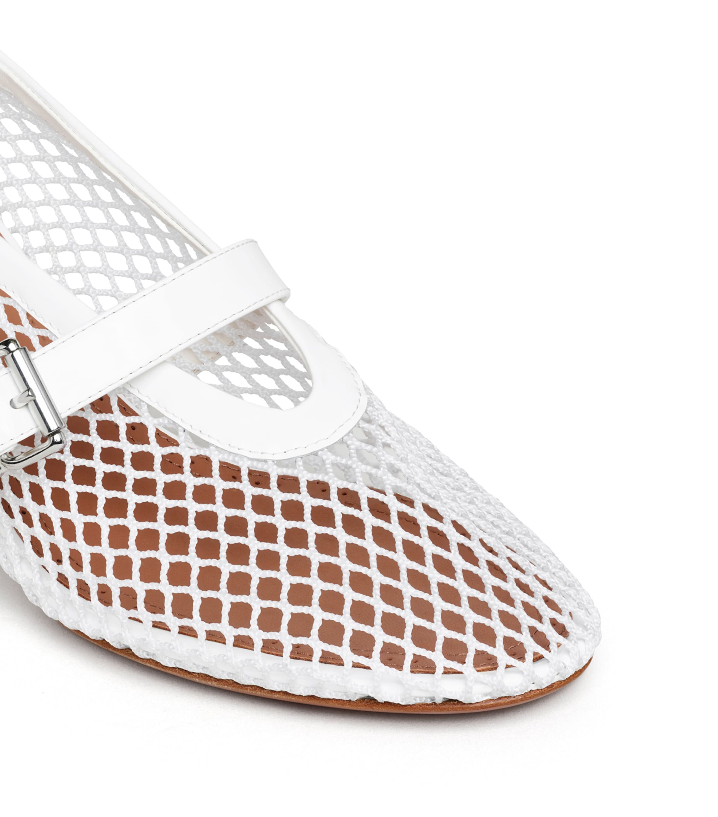 Alaïa Mesh Babies Pumps 55 Optical White Image 4