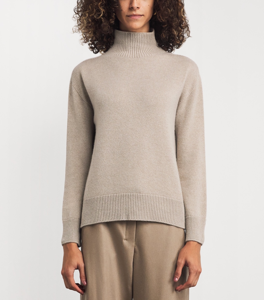 Cashmere Rollneck Sweater BEIGE Image 3